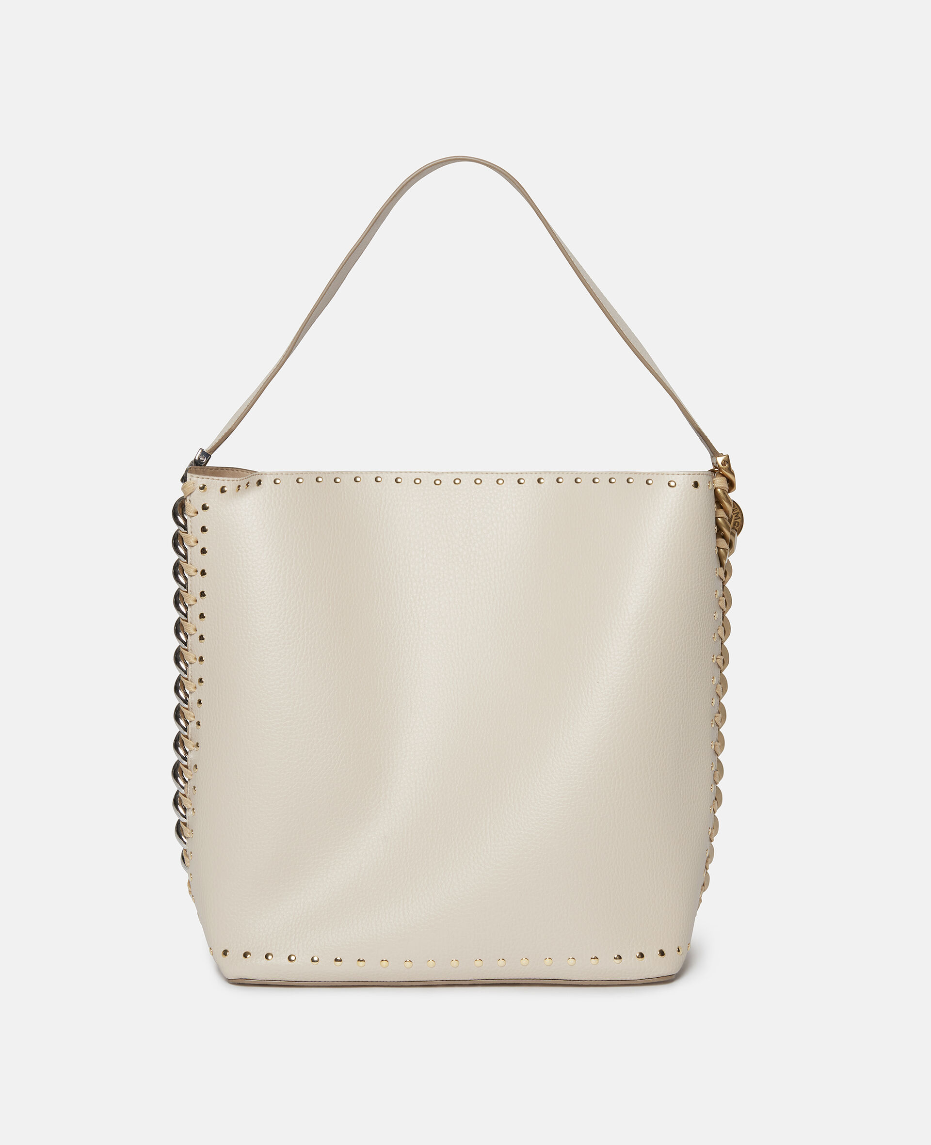 Frayme Studded Grainy Alter Mat Tote Bag-Black-large image number 5