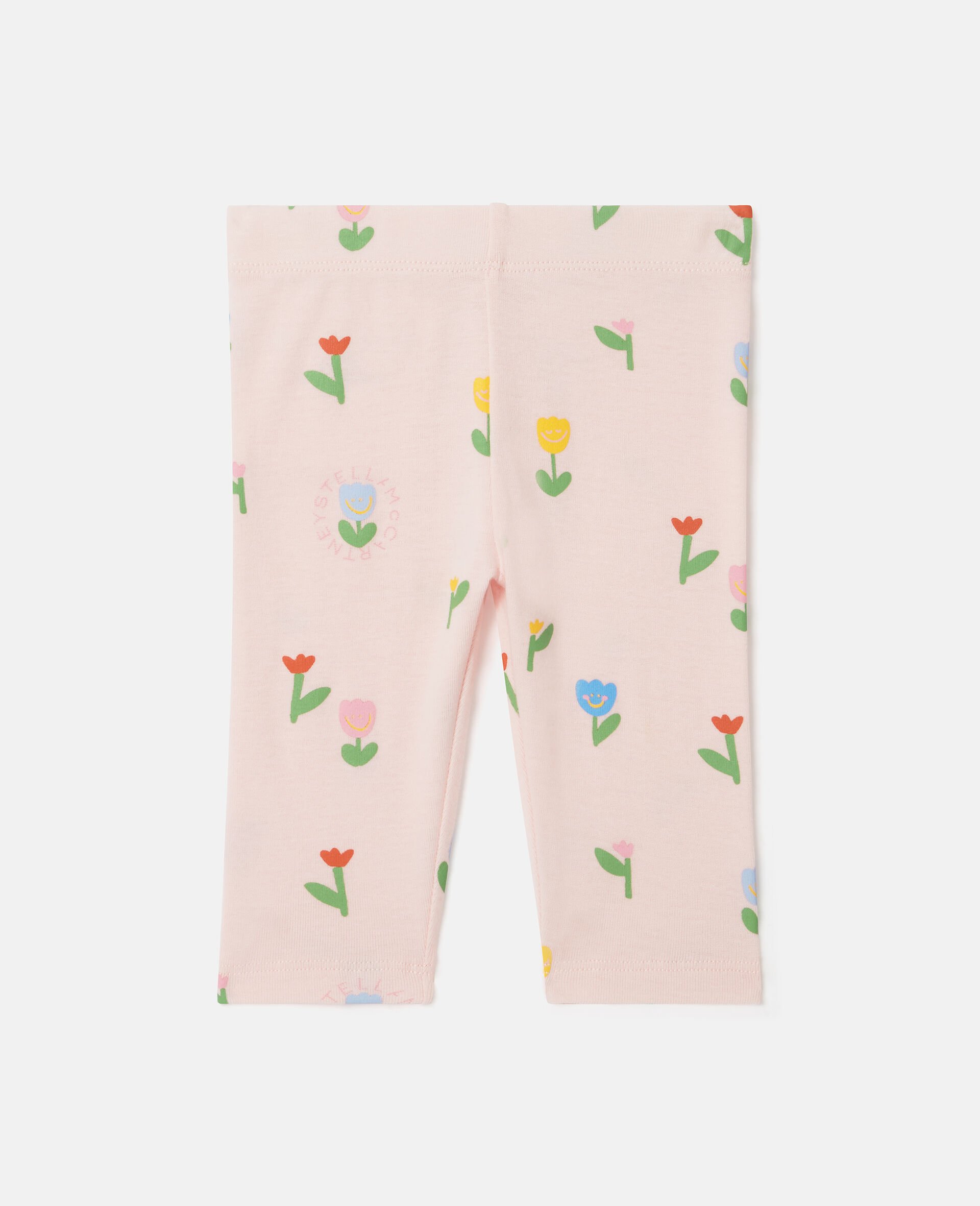 Floral Print Leggings-Pink-large image number 0