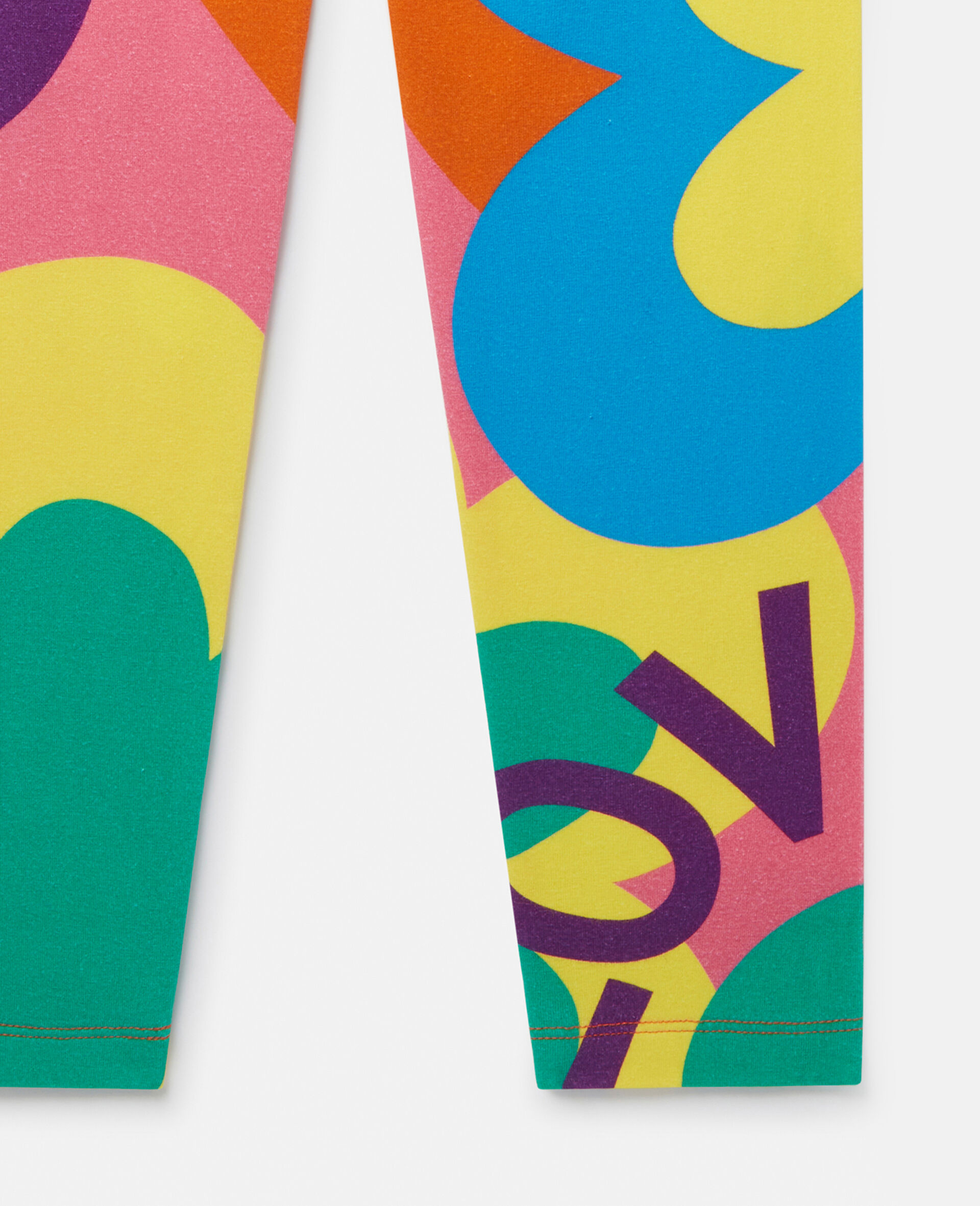 Love Graphic Leggings-Multicolour-large image number 3
