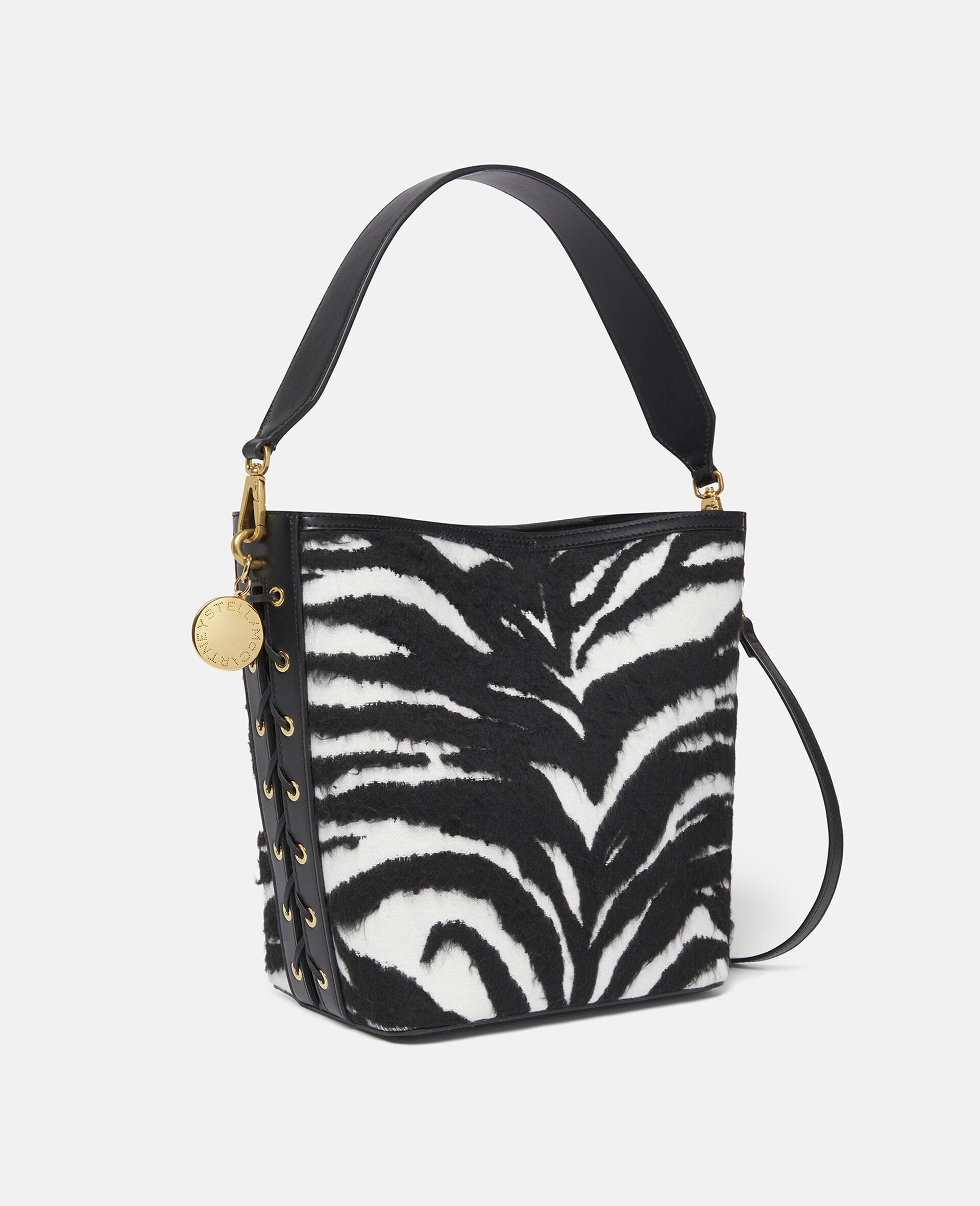 Frayme Tiger Pattern Tote Bag-White-large image number 1