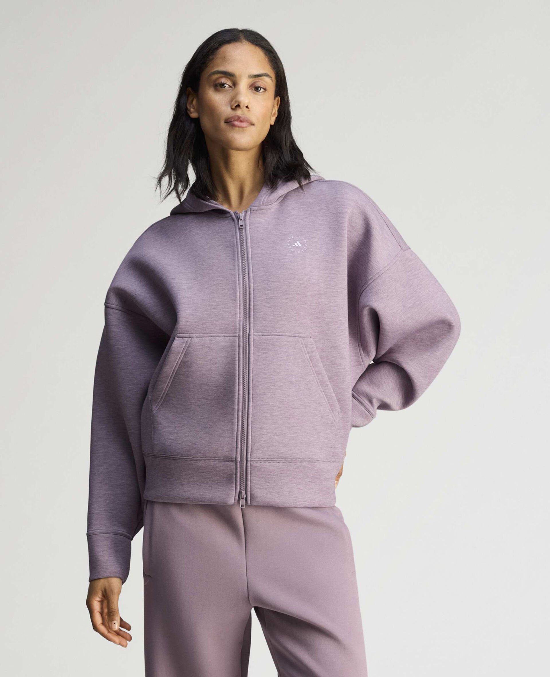 Logo Scuba Hoodie-Purple-medium