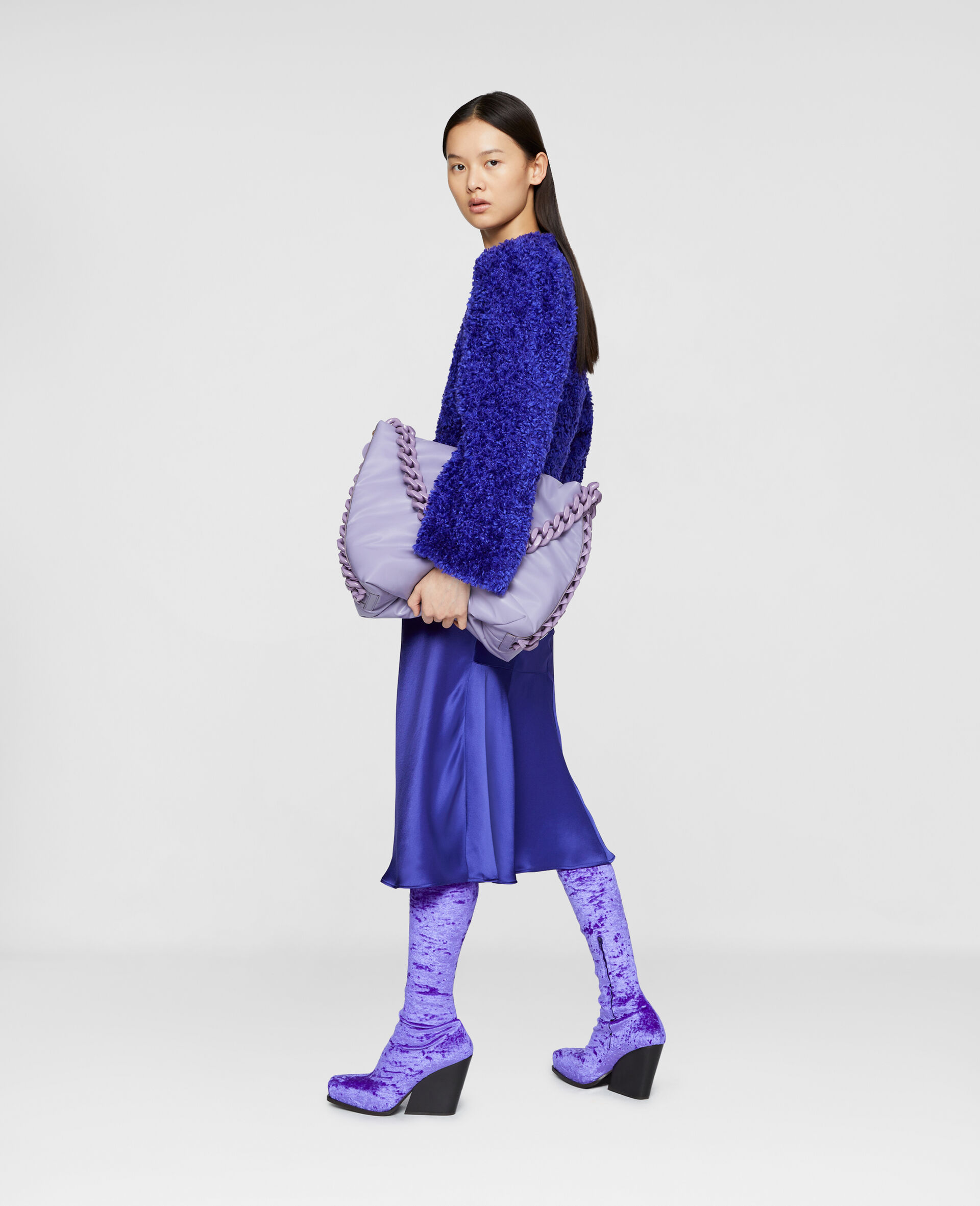 Slip Midi Skirt-Purple-large image number 2