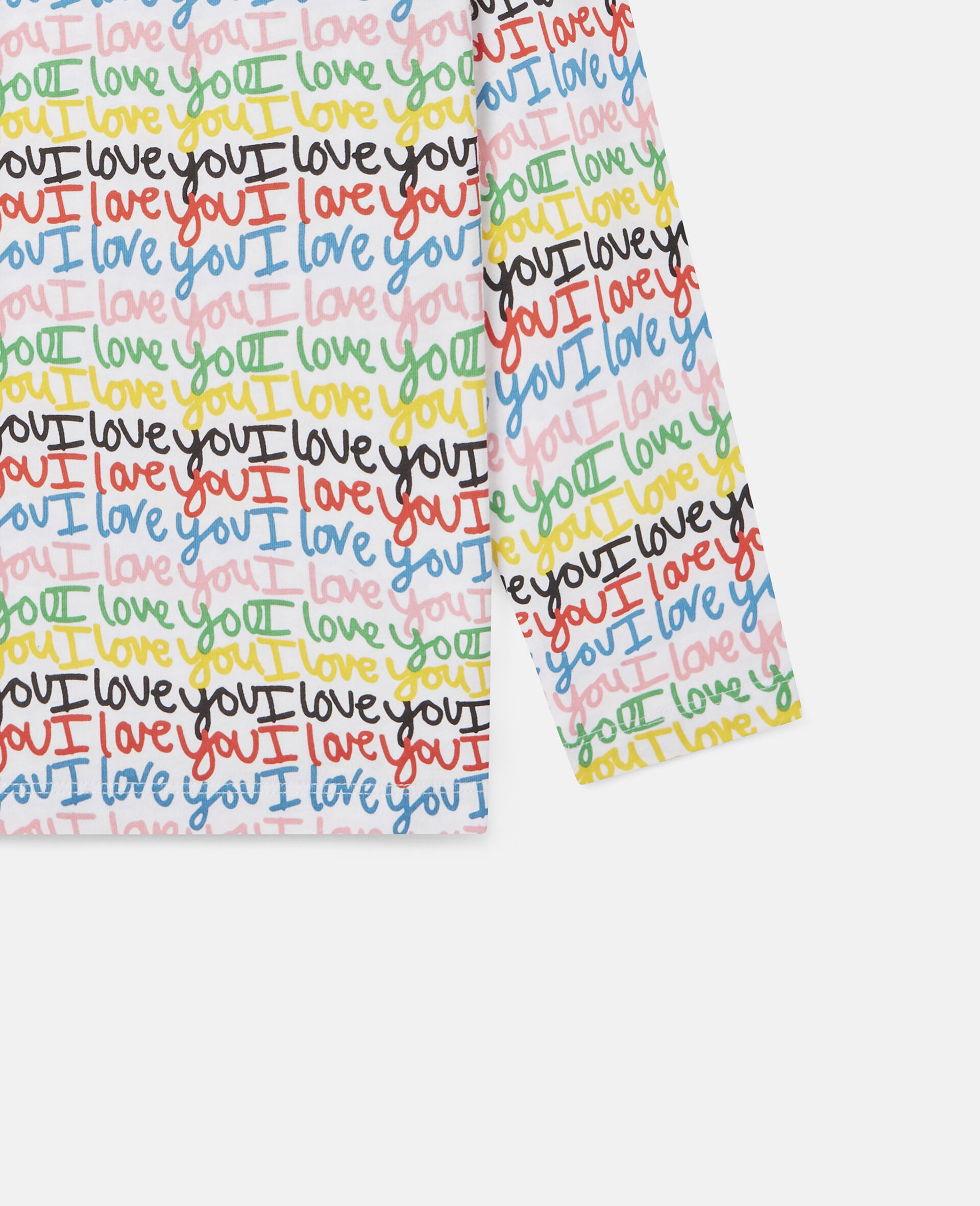 'Love You' Cotton Top-Multicolour-large image number 2