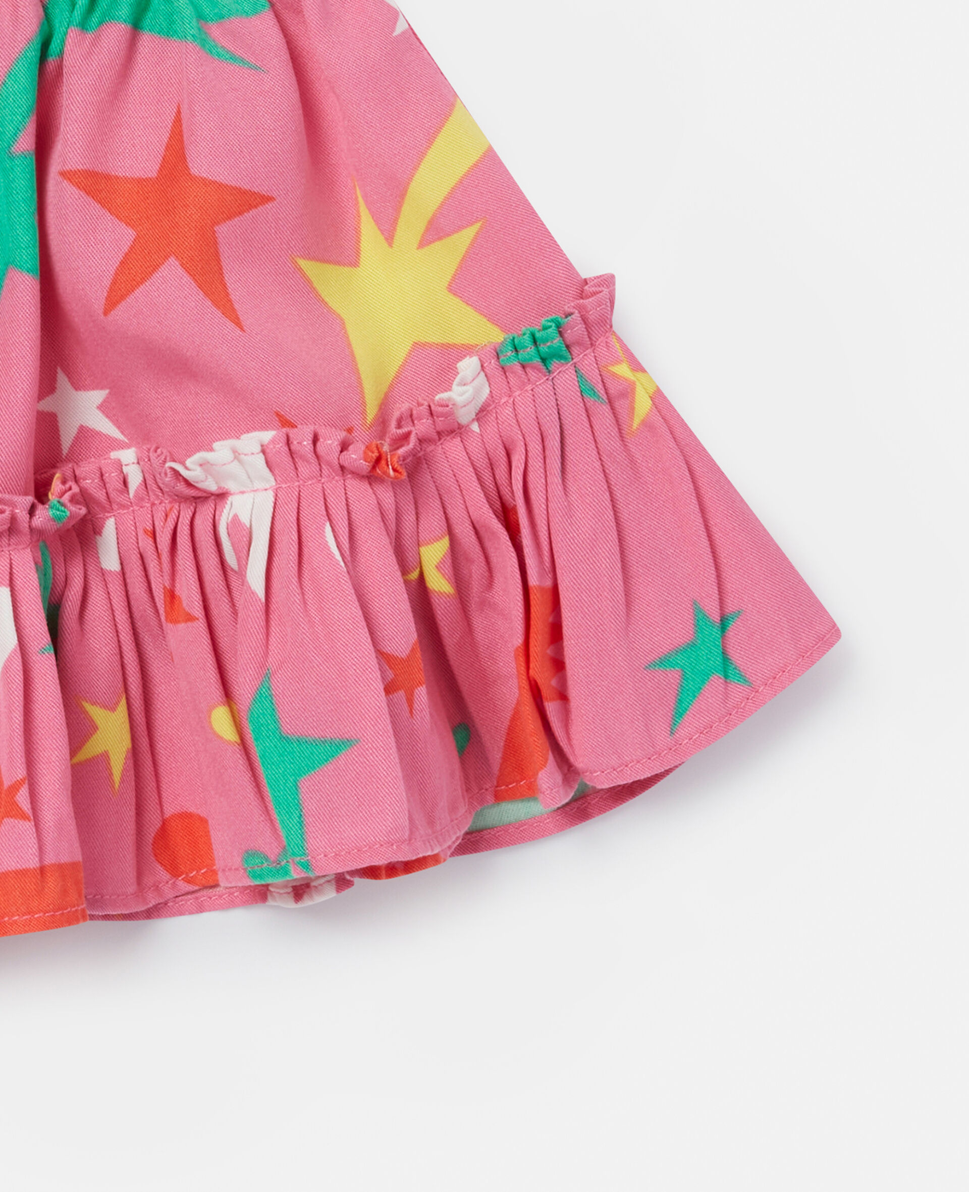 Shooting Stars Print Twill Skirt-Pink-large image number 2