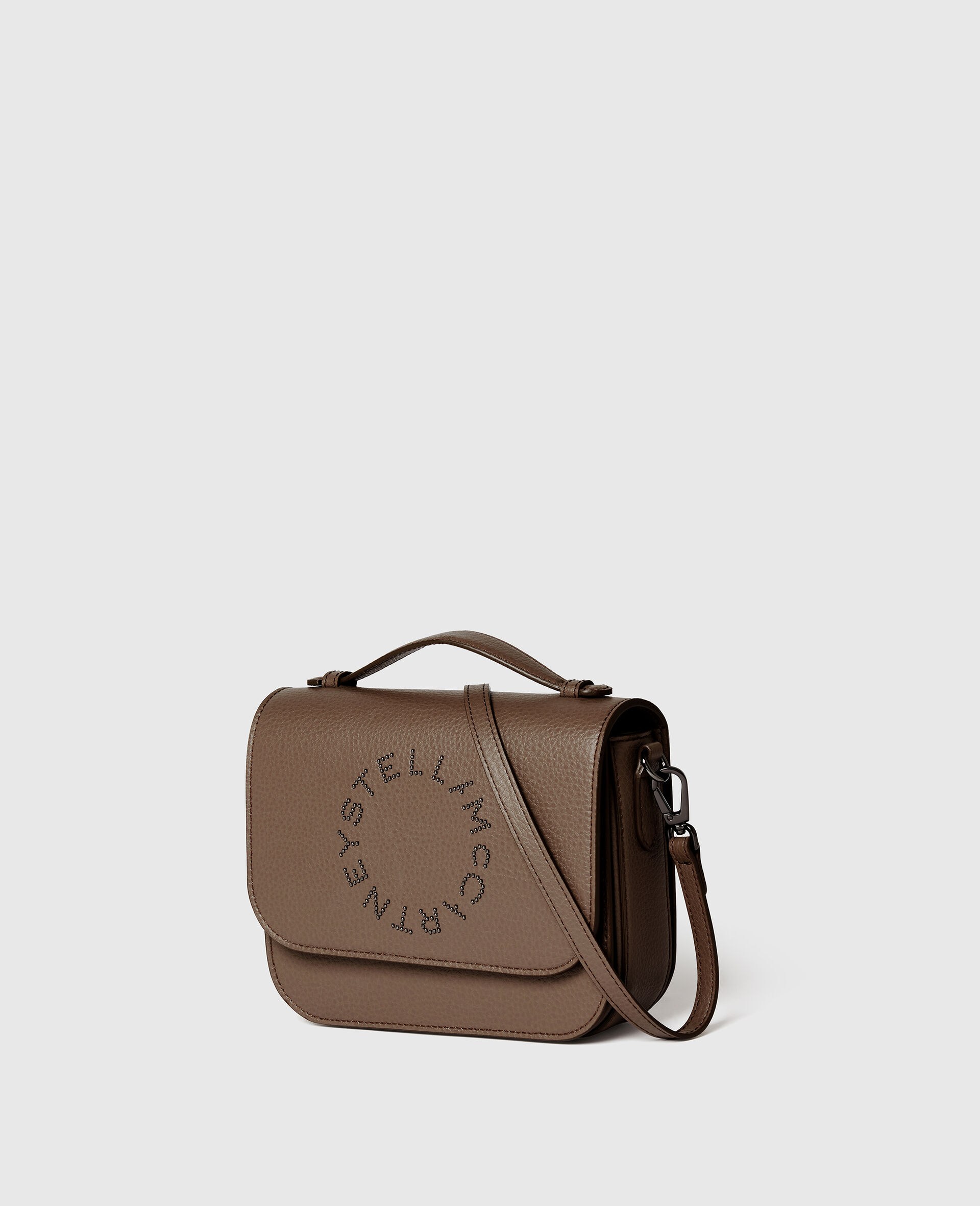Logo Messenger Crossbody Bag-Brown-medium