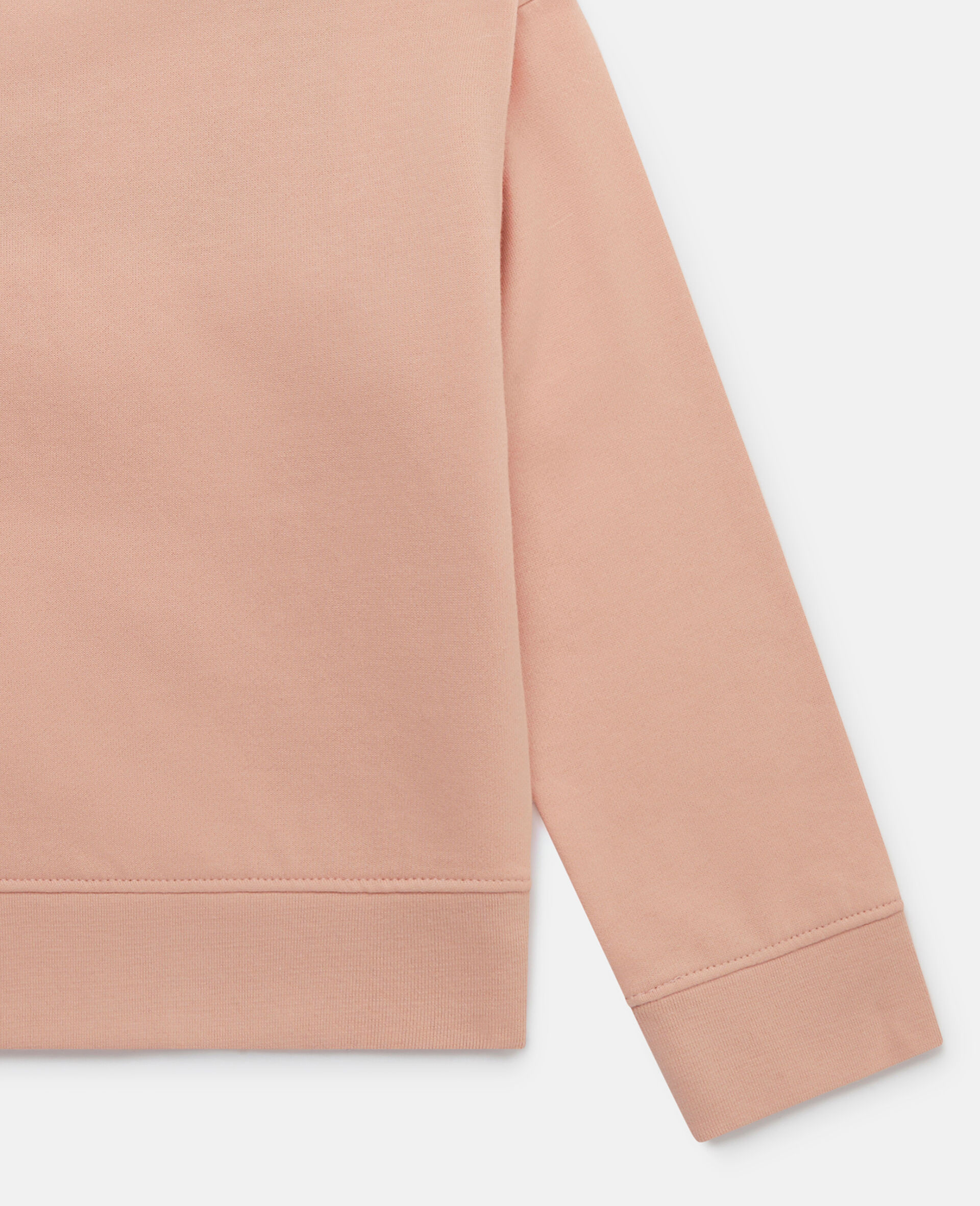 Acorn Embroidery Collared Sweatshirt-Orange-large Acorn Embroidery Collared Sweatshirt-Orange-large image number 3