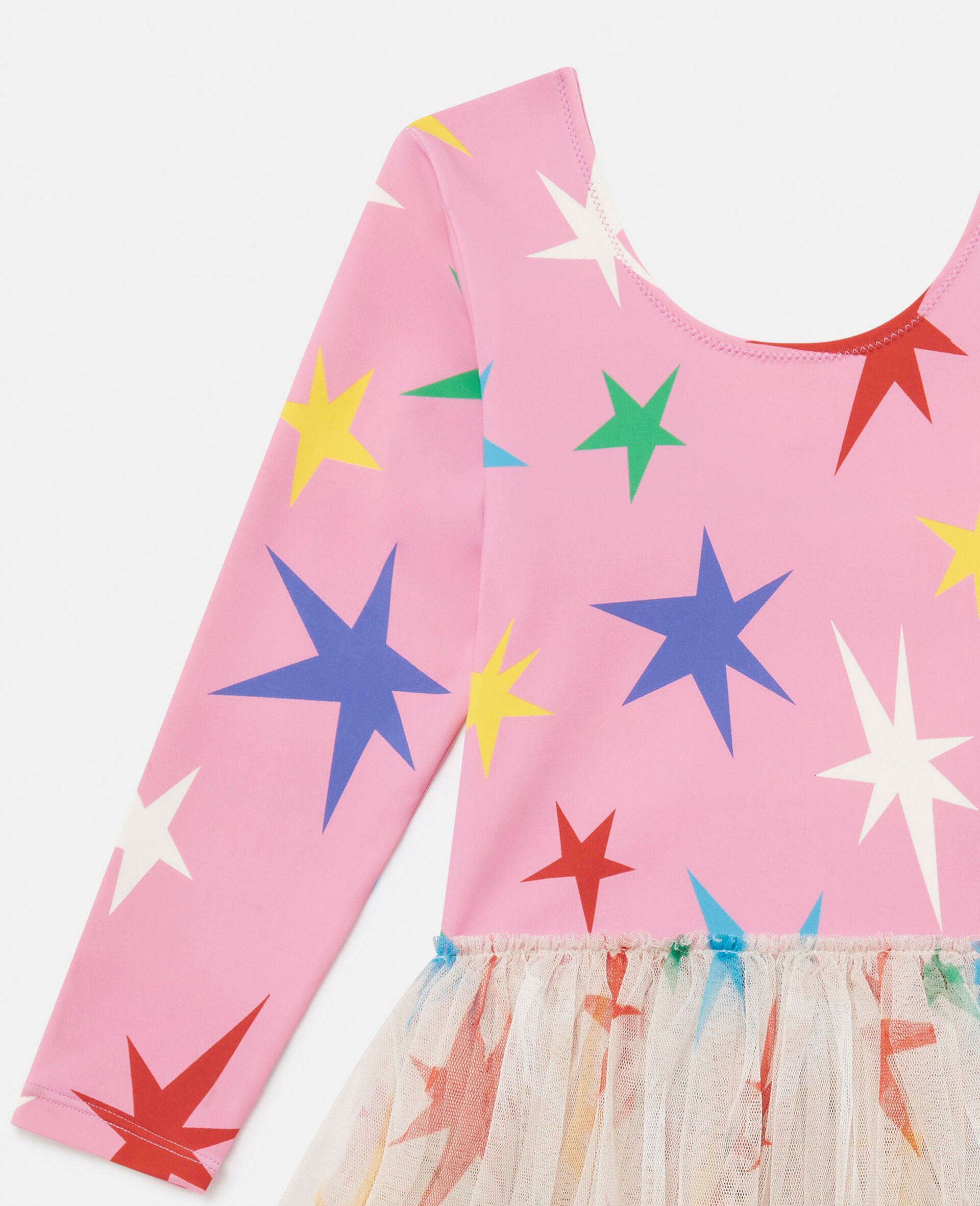 Star Pattern Tulle Dress-Pink-large Star Pattern Tulle Dress-Pink-large image number 1