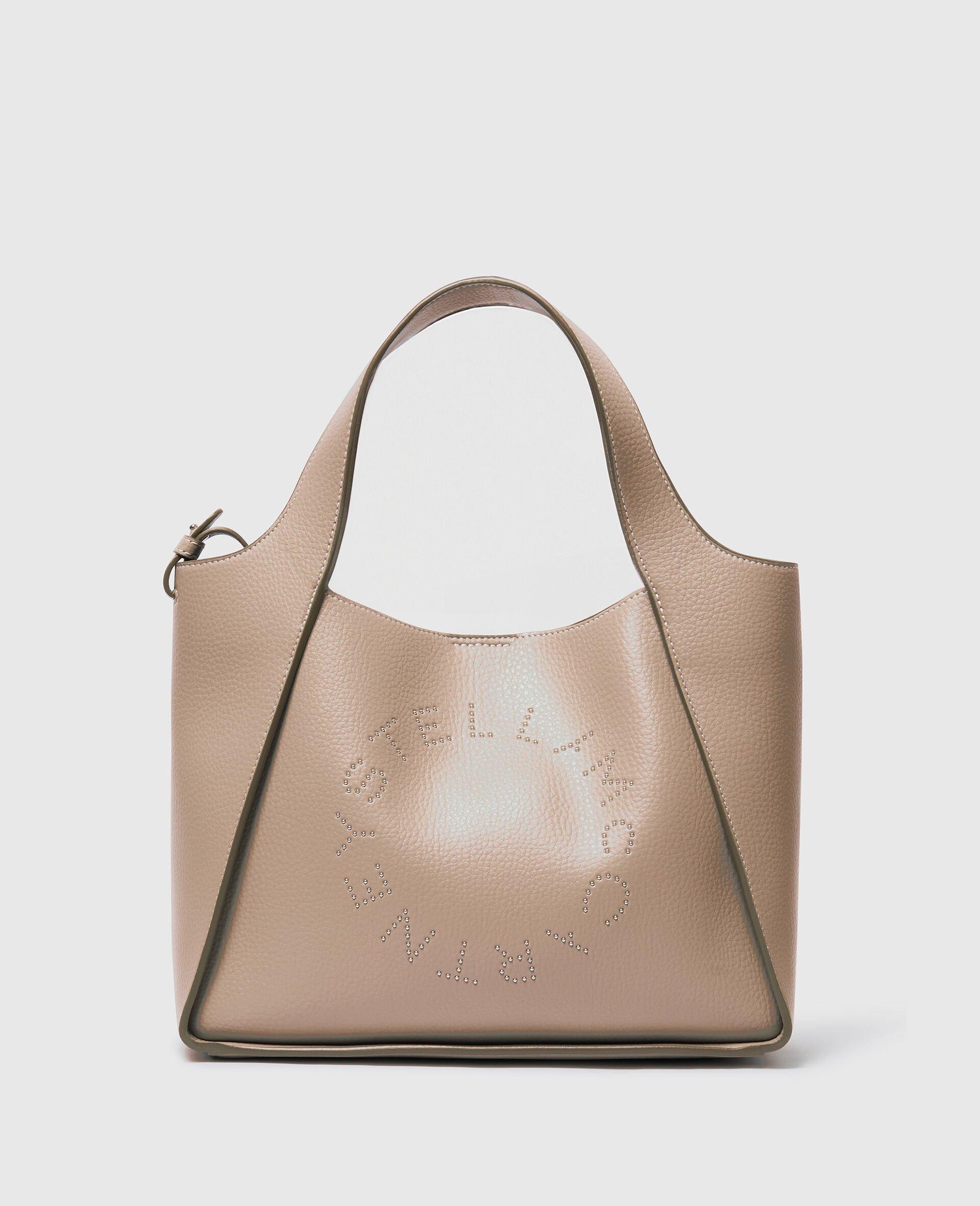 Logo Top Handle Crossbody Tote Bag-Brown-large image number 0
