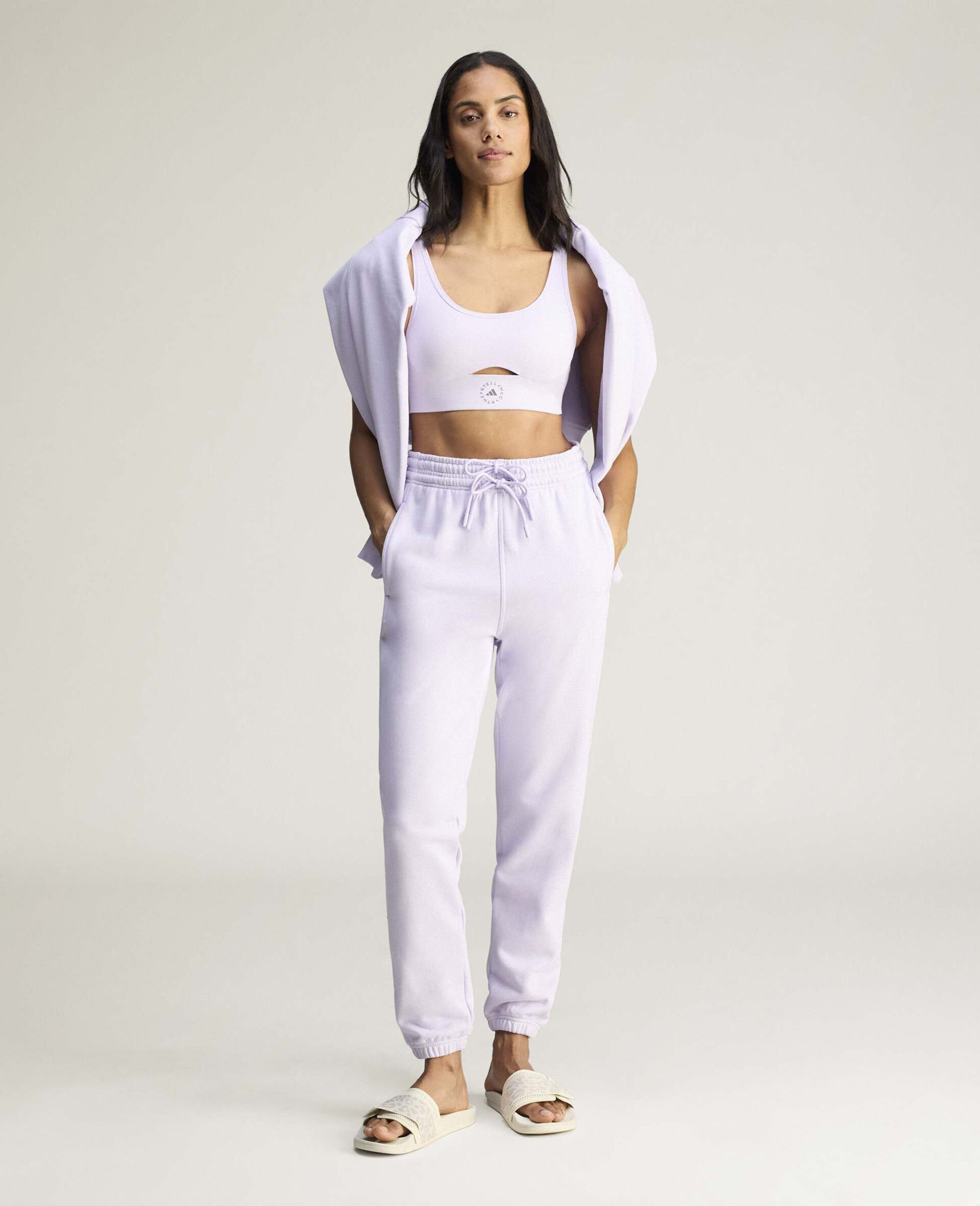 Logo Elasticated  Joggers-Purple-medium