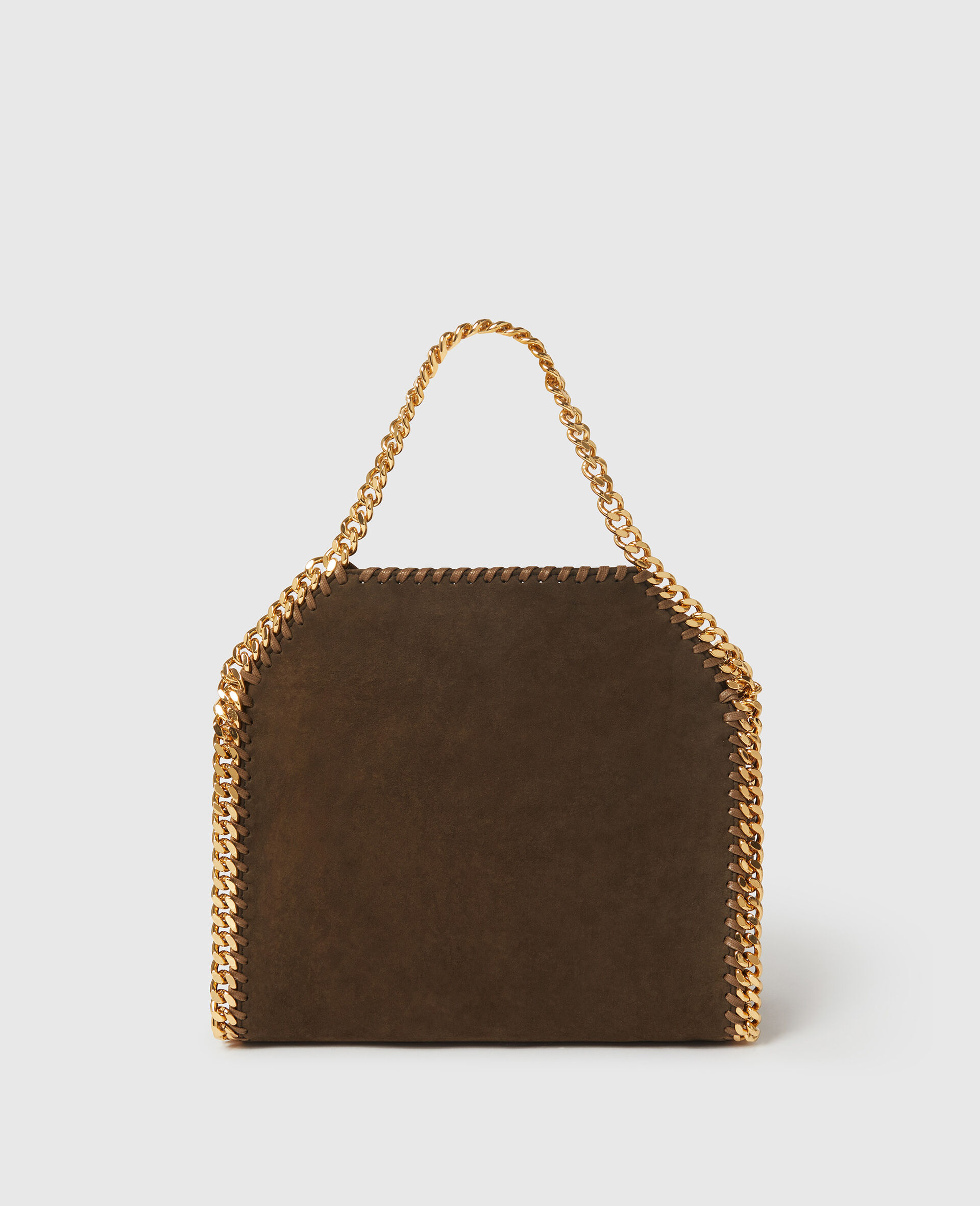 Falabella Mini Suede Tote Bag-Brown-large image number 2