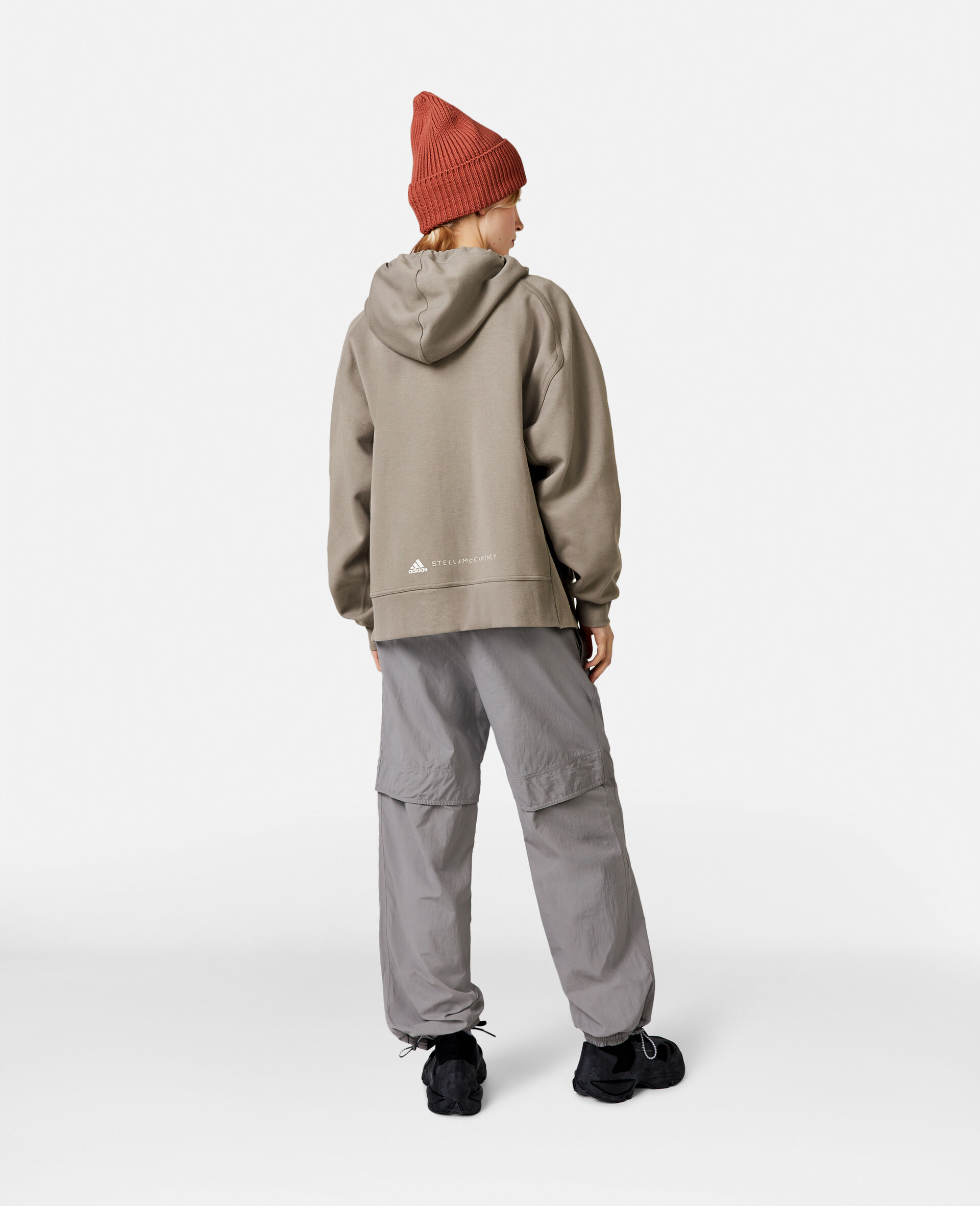 Logo Zip Hoodie-Grey-large image number 2