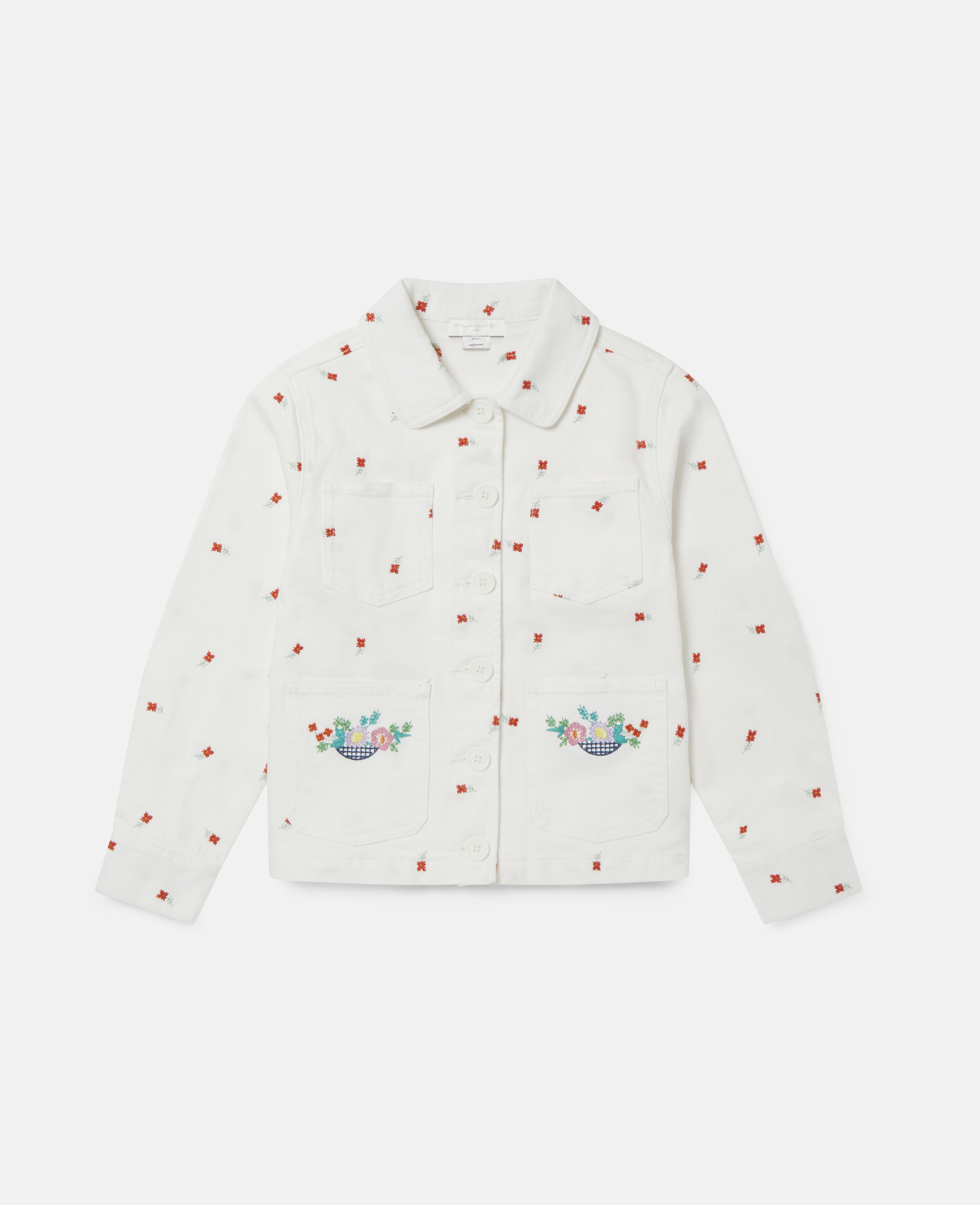 tesco white denim jacket