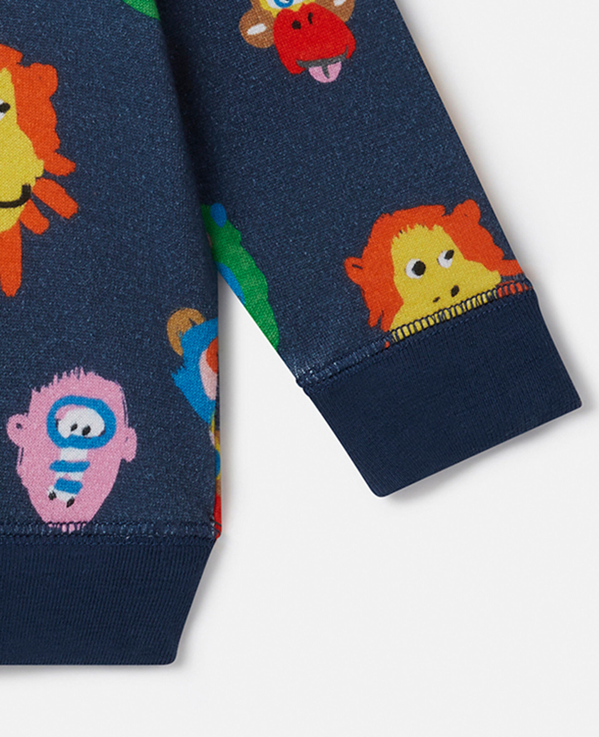 Baby Monkey Print Sweatshirt-Multicolour-large image number 3