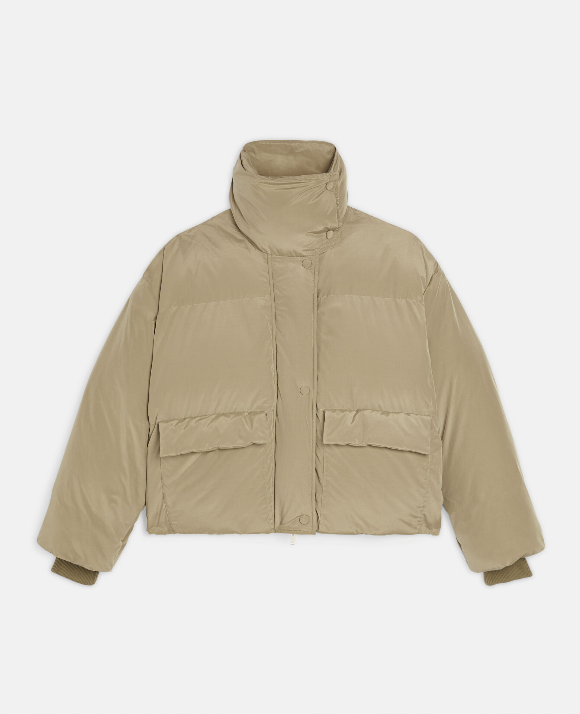Technical Puffer Jacket-Beige-large