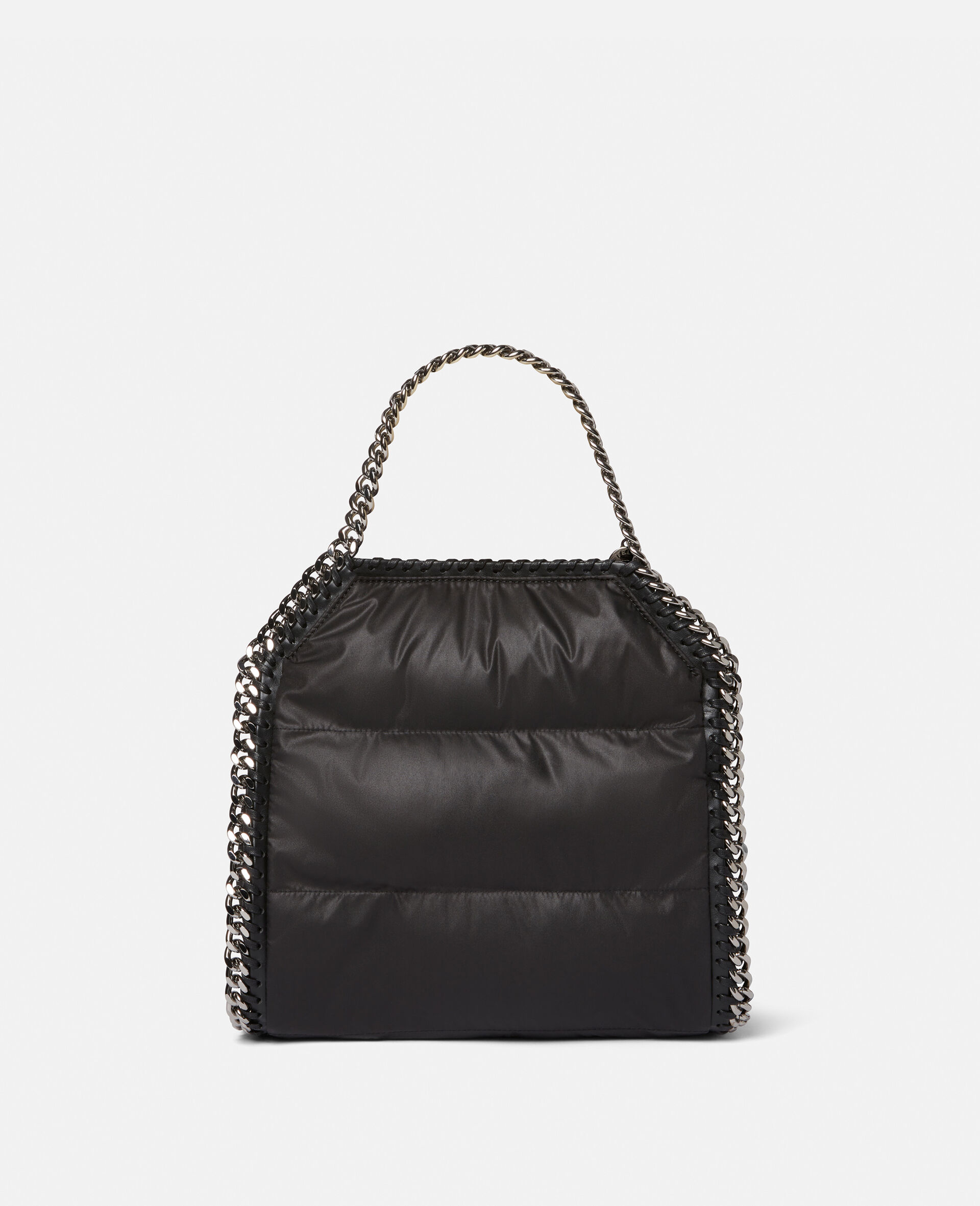 Falabella Quilted Eco Nylon Mini Tote Bag-Black-large image number 4