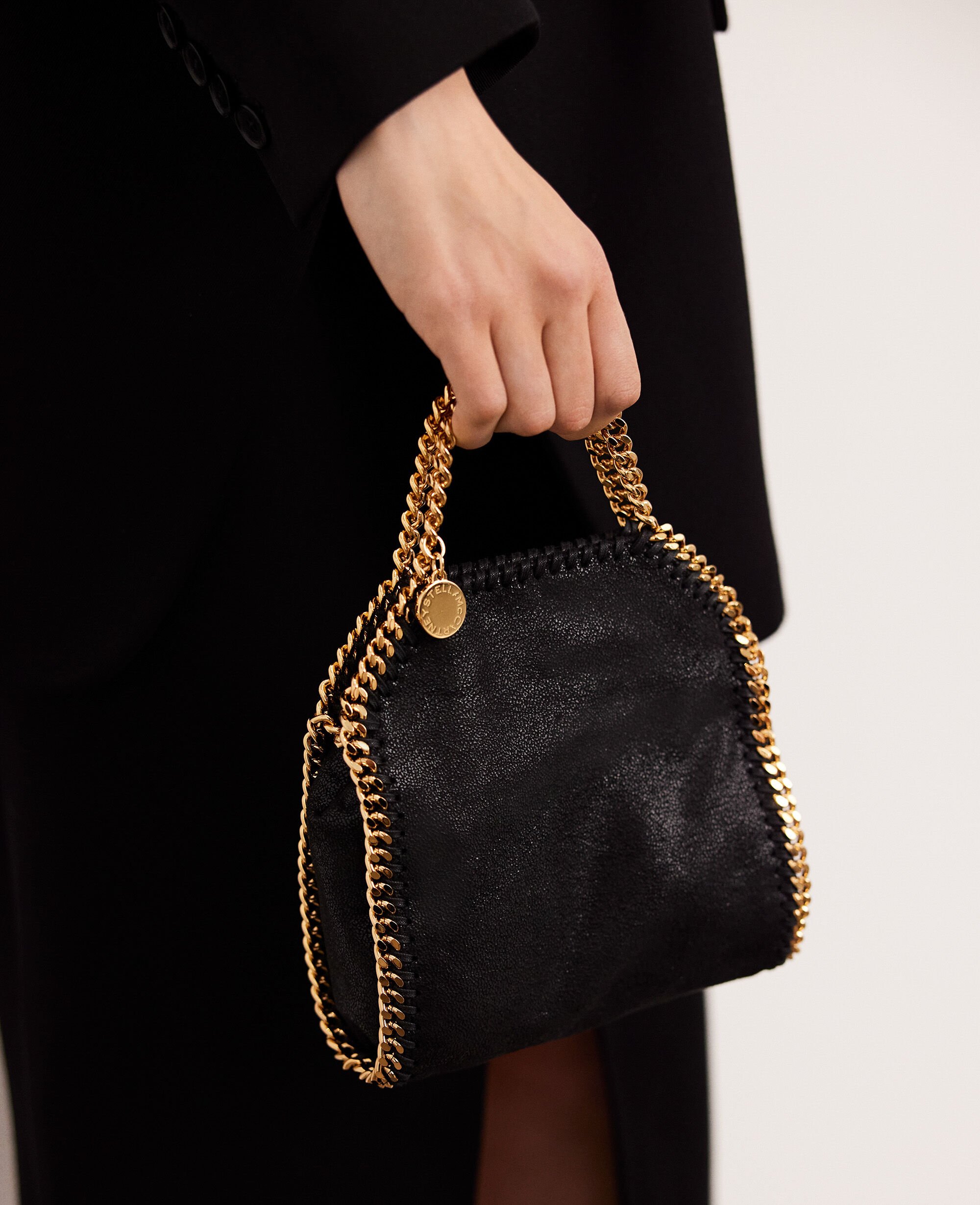 Women Black Falabella Tiny Tote Bag | Stella McCartney US