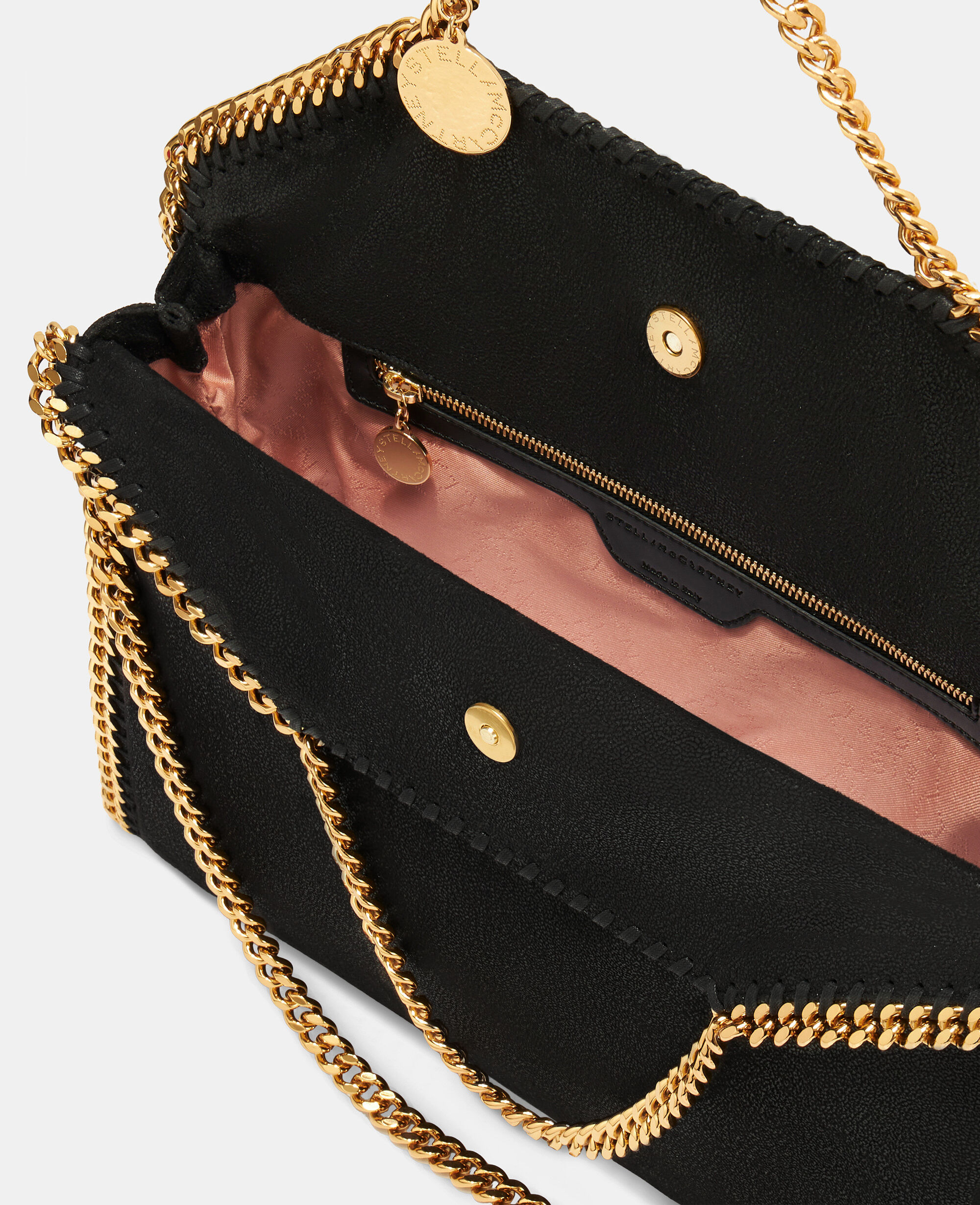 Stella mccartney black and gold bag sale