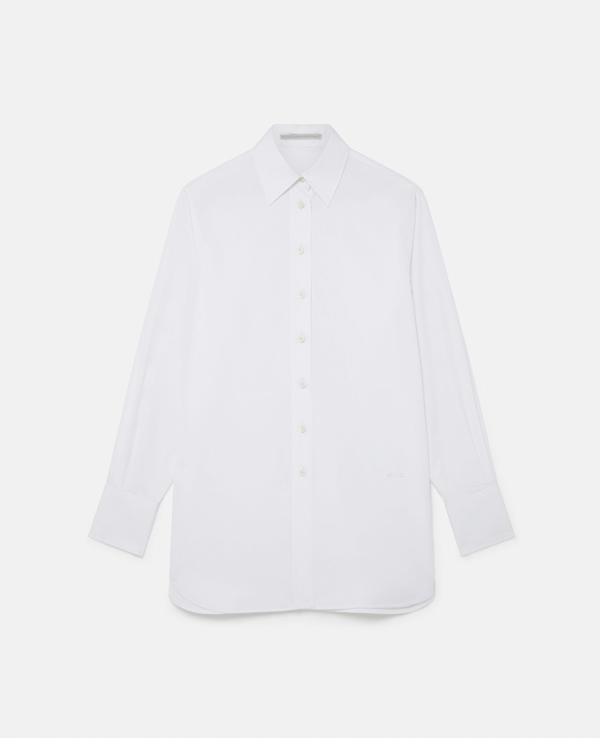 Classic Collar Long-Sleeve Shirt-White-large image number 0
