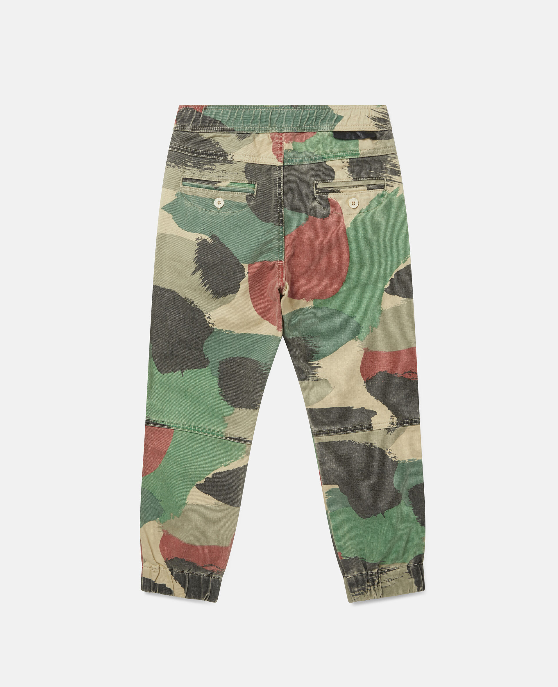 Camouflage Cargo Denim Trousers-Multicolour-large image number 2