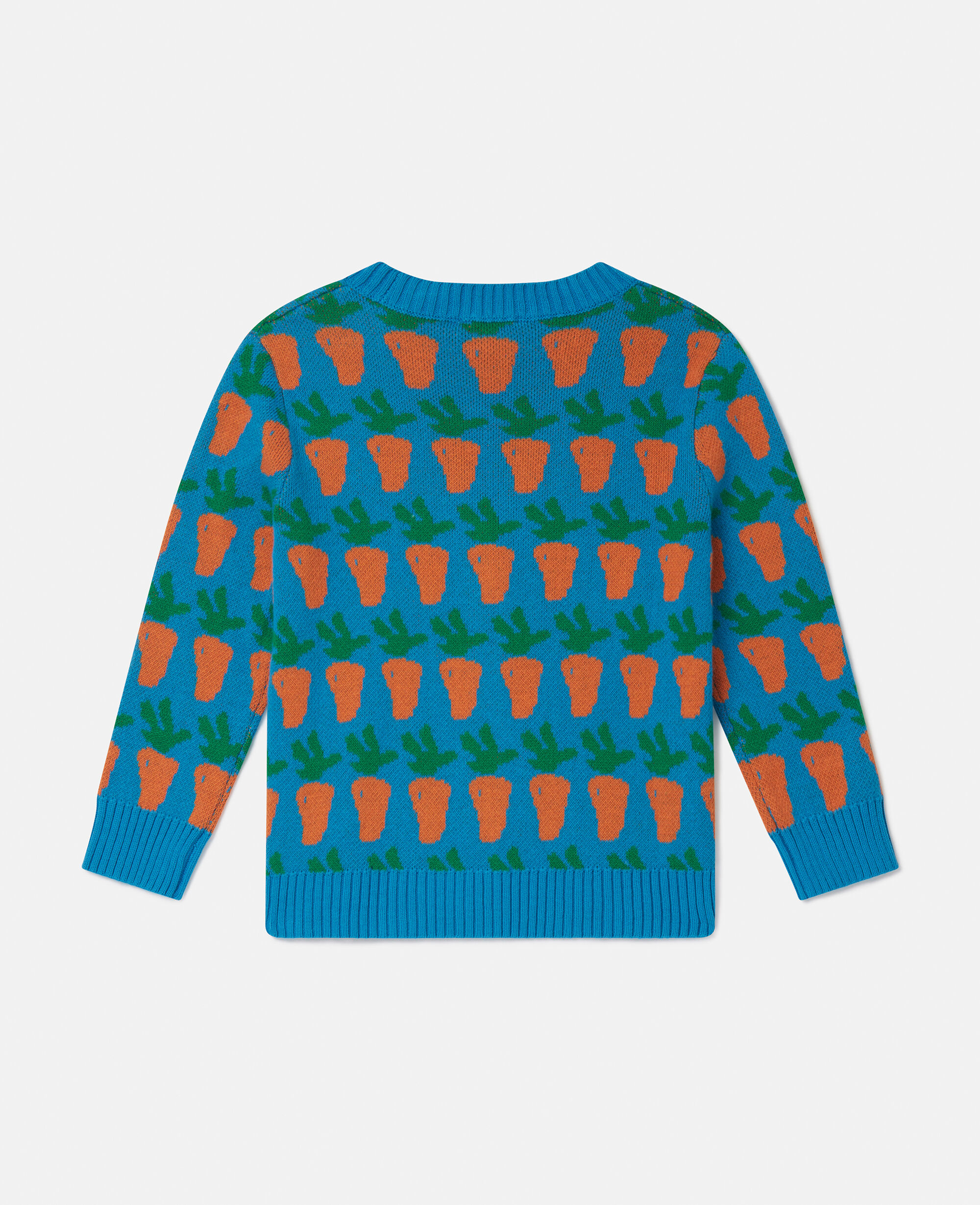 【mori777 】Stella Mccartney カーディガン、M Women ブルー キャロット グラフィック ニット カーディガン