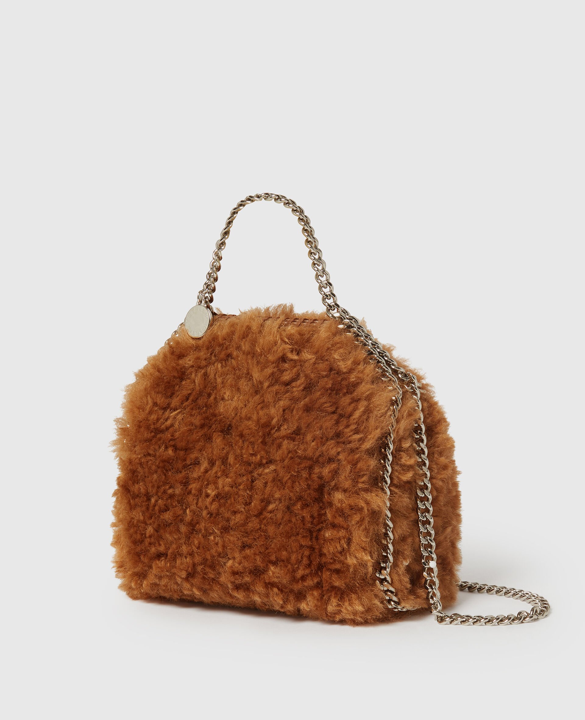 Falabella Plush Mini Tote Bag-Brown-medium Falabella Plush Mini Tote Bag-Brown-medium