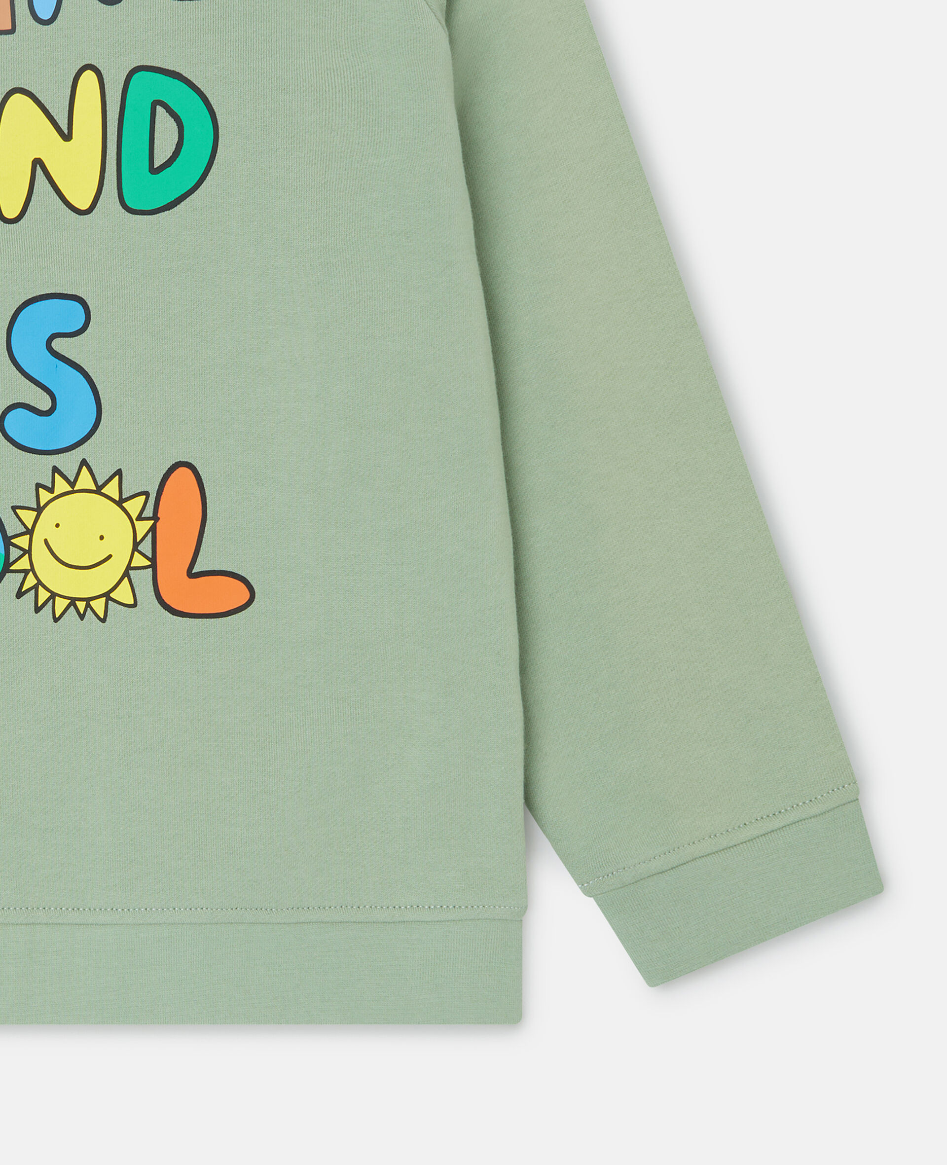 Earth Friends Graphic Crewneck Sweatshirt-Green-large image number 3