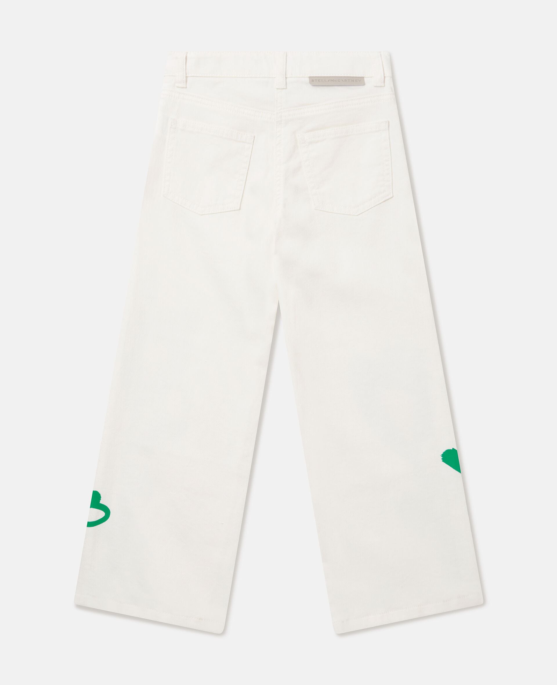 Hose aus Gabardine mit Blumen-Print-Wei&szlig;-large image number 2