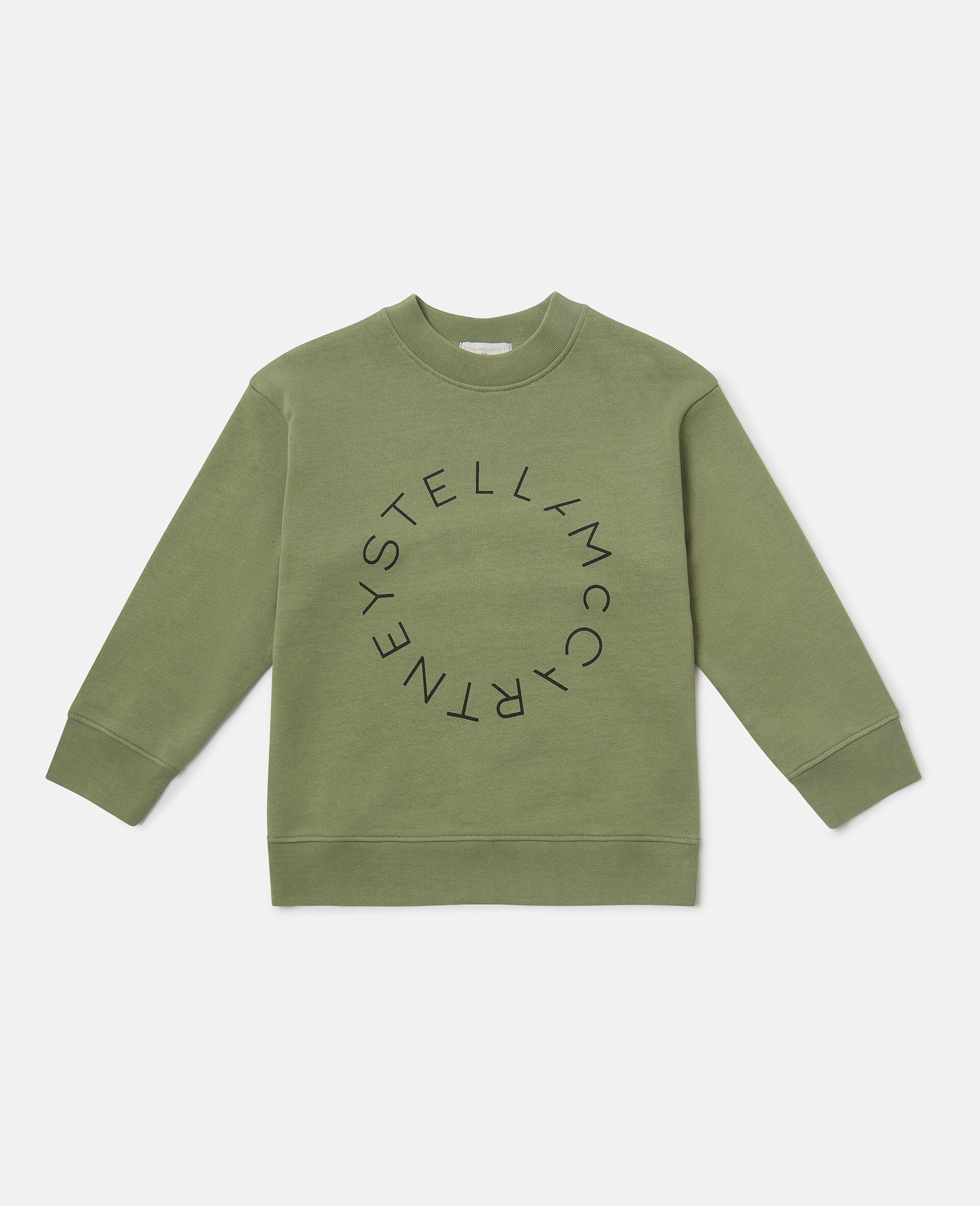 Logo Graphic Crewneck Sweatshirt-Green-large image number 0