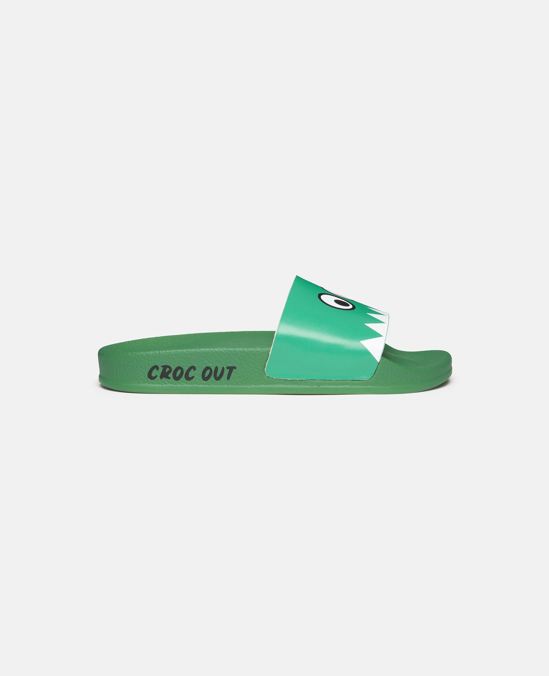 Crocodile Spike Slides-Green-large image number 0