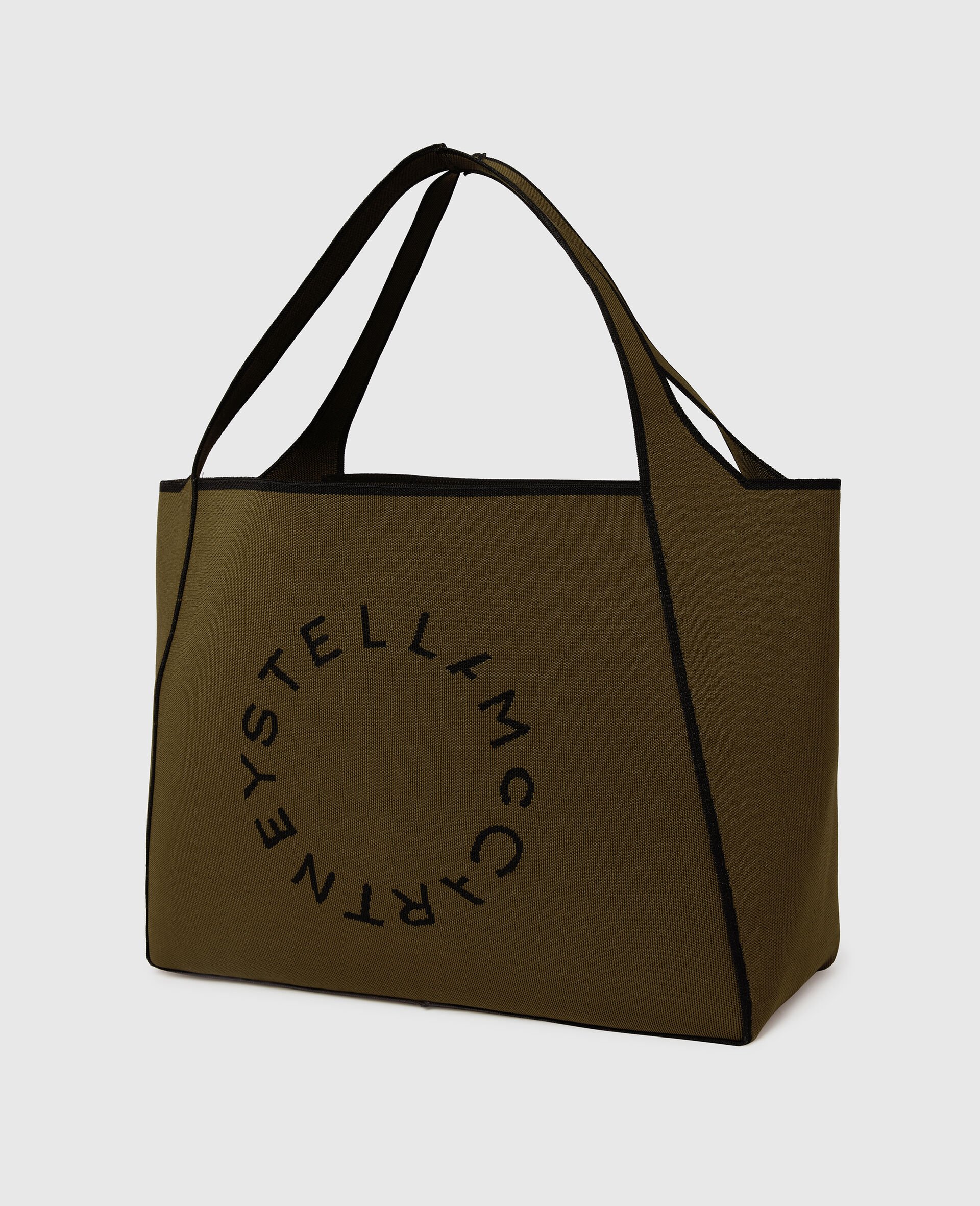 Logo Square Tote Bag-Green-medium Logo Square Tote Bag-Green-medium