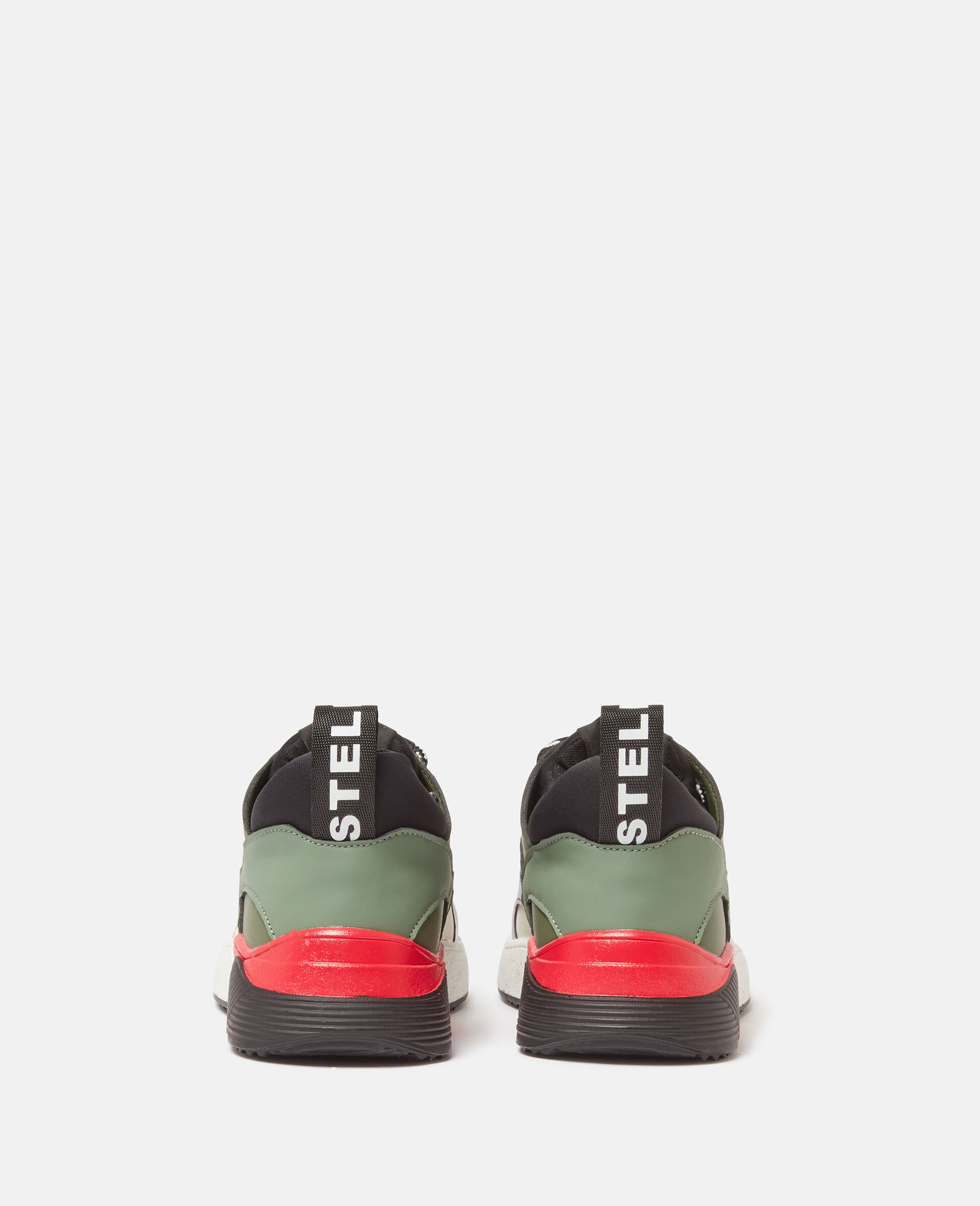 Moniker Tape Lace-Up Sneakers-Multicoloured-large image number 2