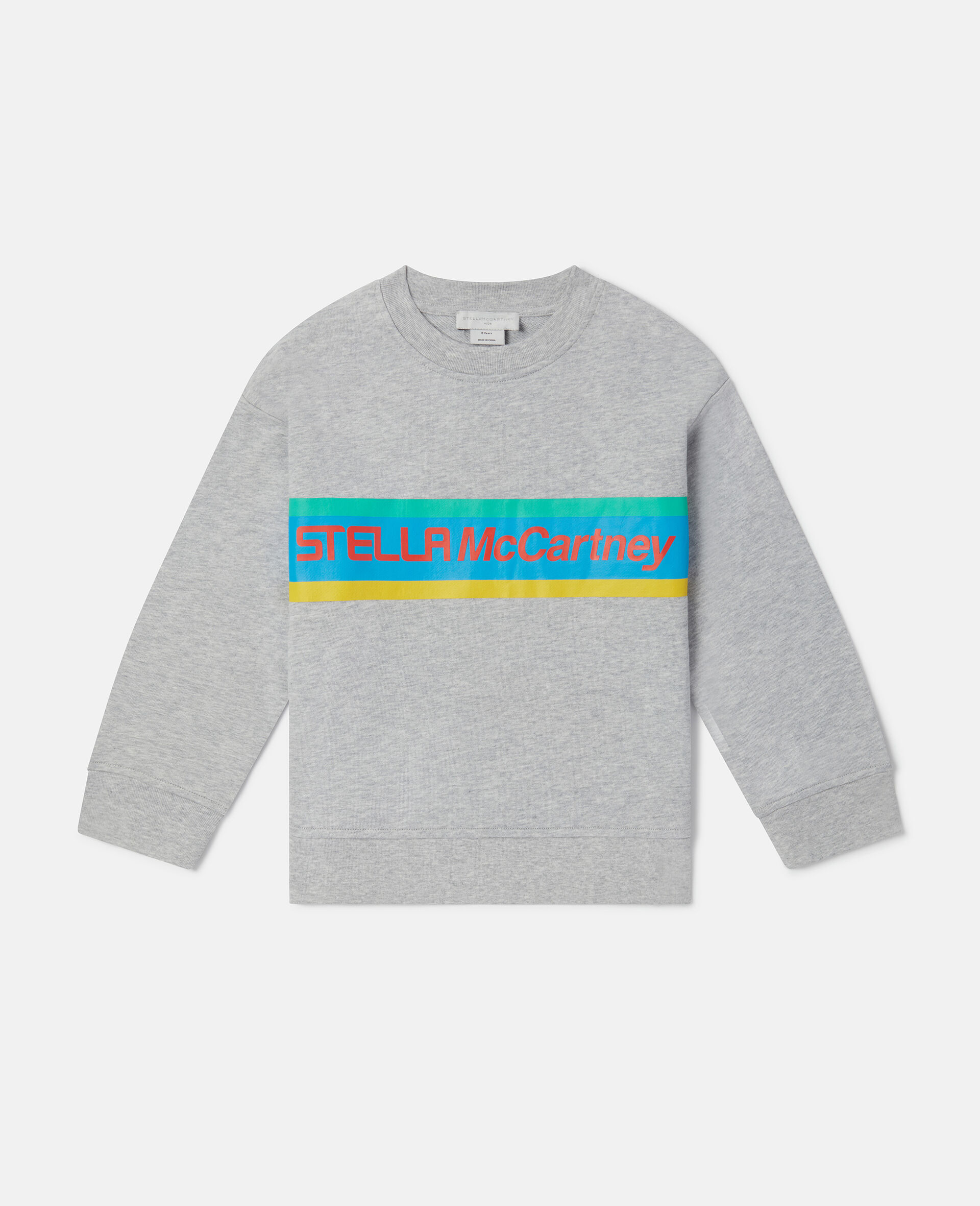 Stella Logo Active Oversized Sweatshirt-Grey-large image number 0