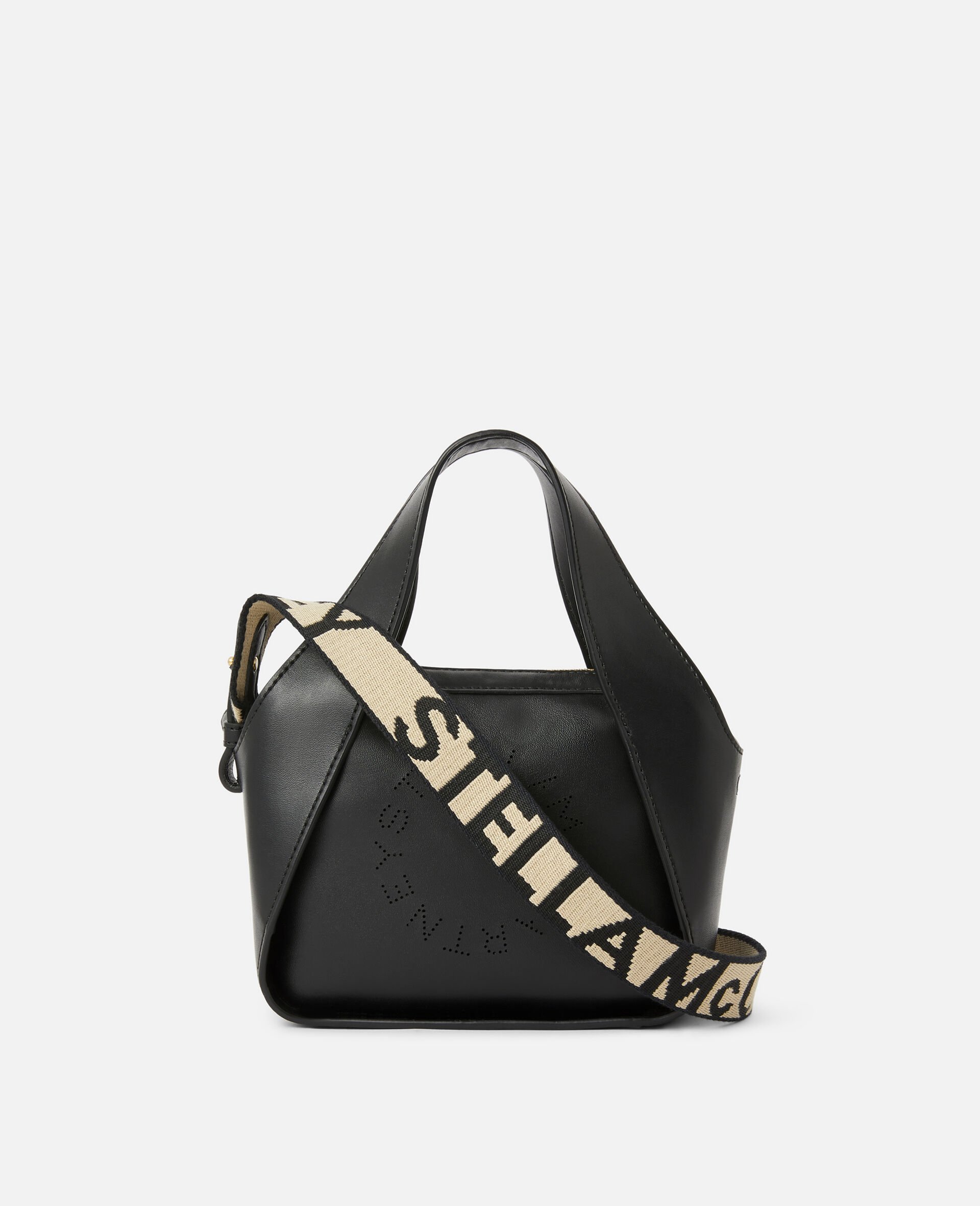 Mini Stella Logo Crossbody Bag -Black-large Mini Stella Logo Crossbody Bag -Black-large image number 1
