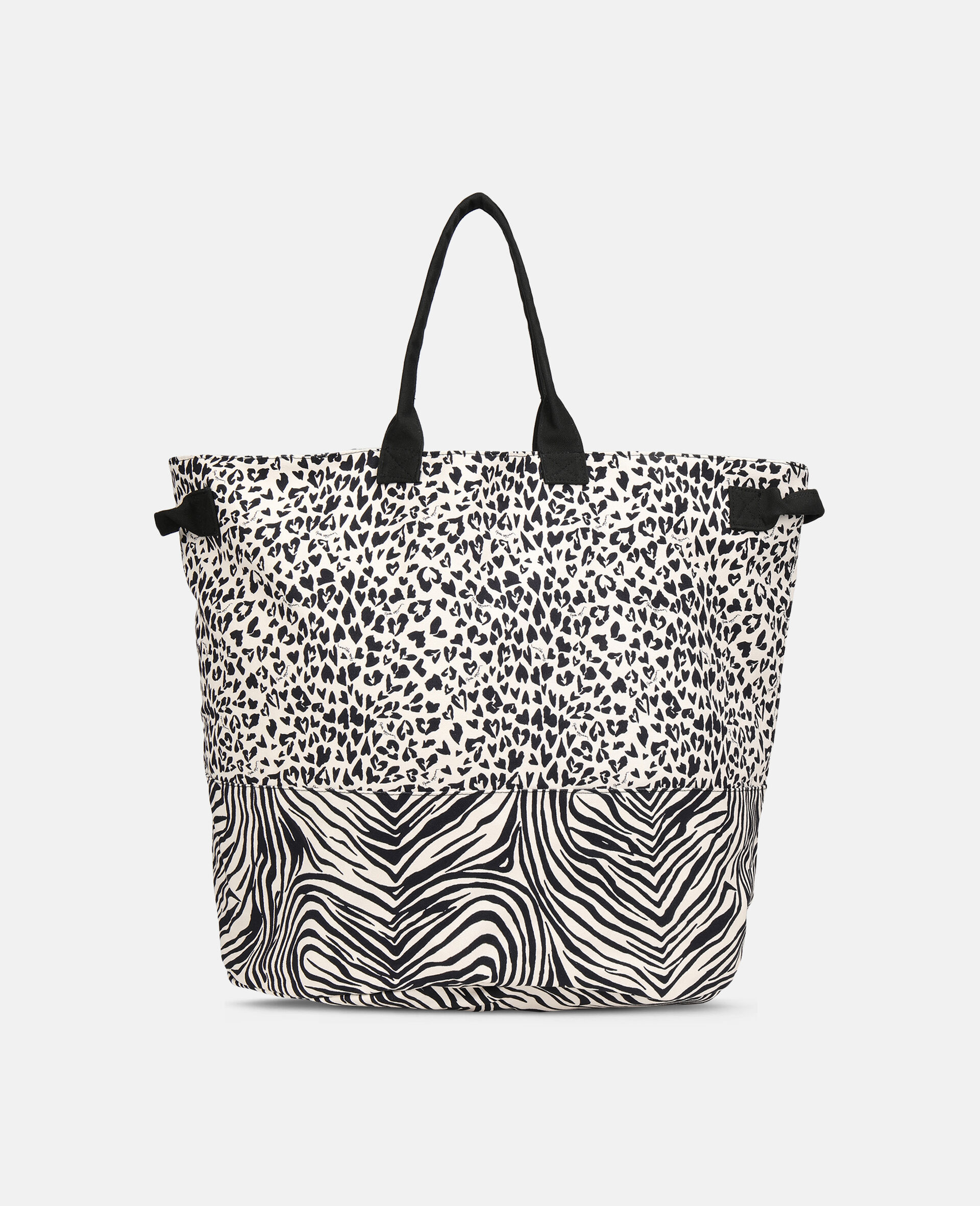 Sac à imprimé mix animalier-Noir-large image number 0
