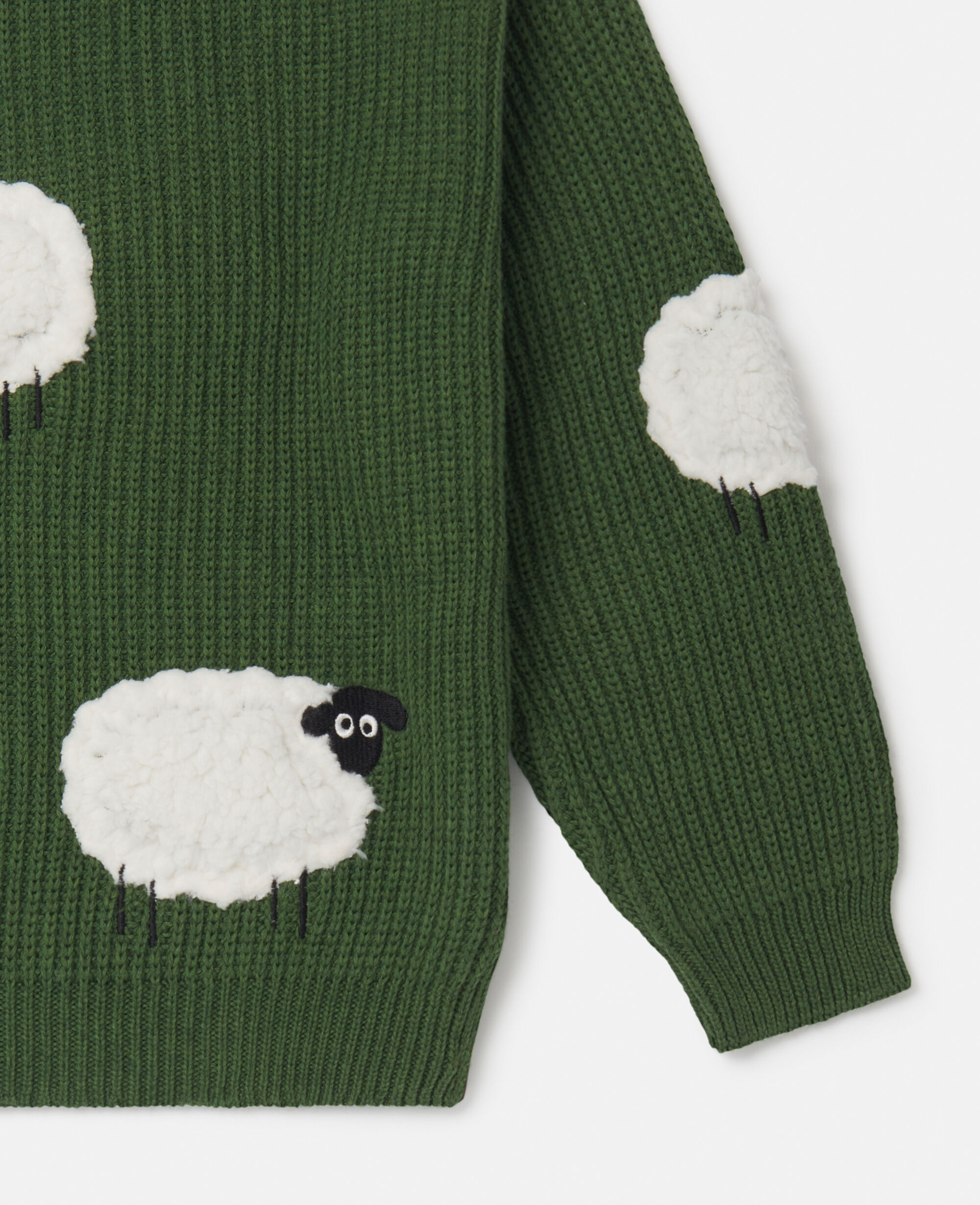 Green lamb jumpers top