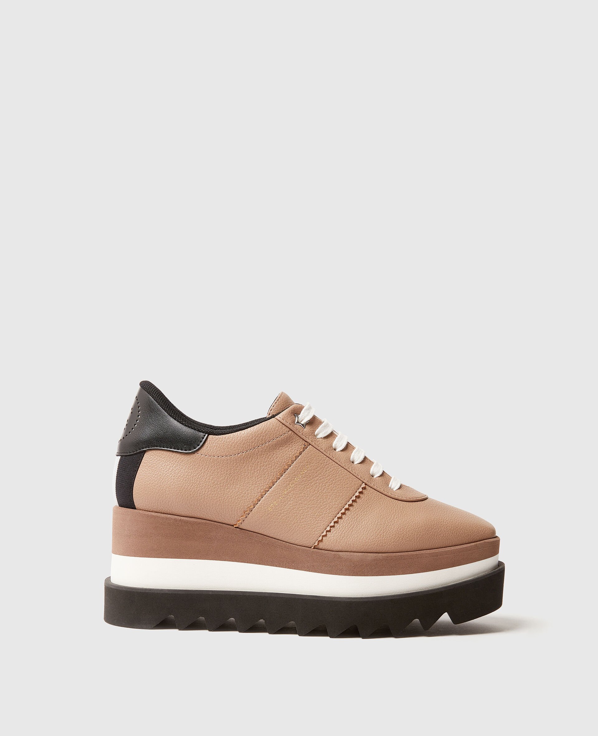 Sneak-Elyse Platform Trainers-Brown-medium