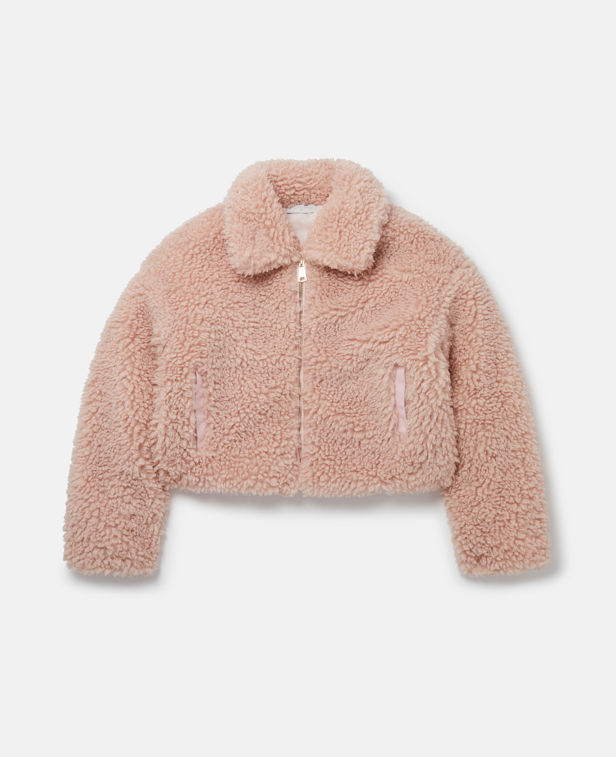 Pink online borg jacket