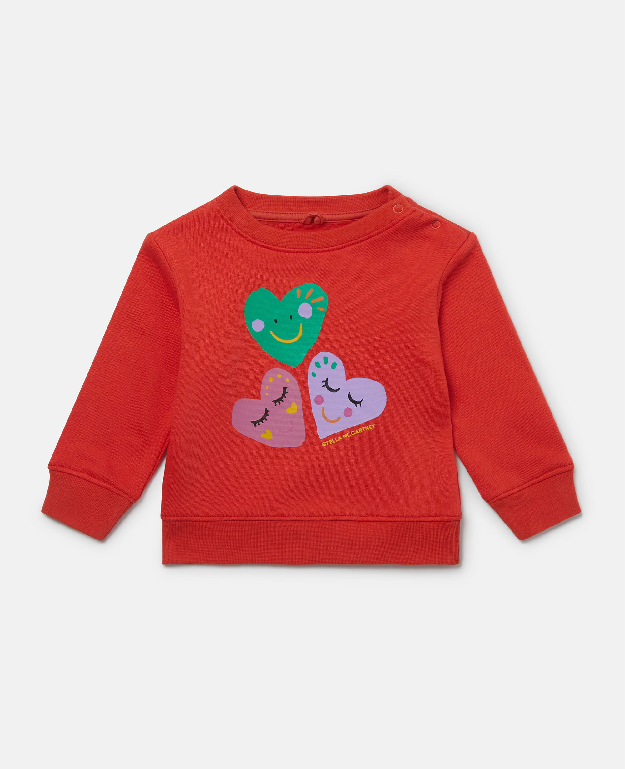 Stella McCartney Kids flower-print long-sleeve T-shirt - Orange