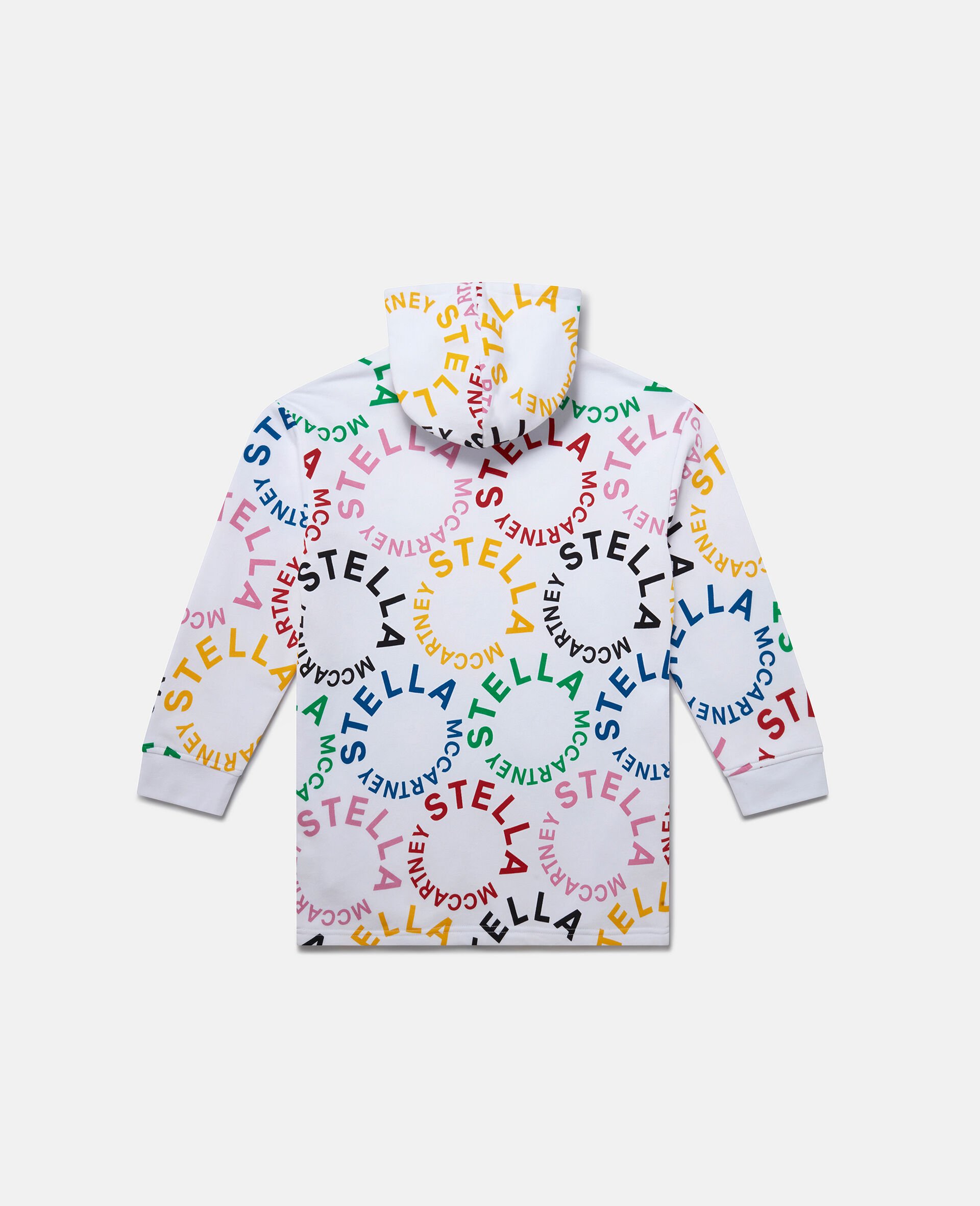 Kapuzenpullover mit Logo in Regenbogenfarben-Schwarz-large image number 2