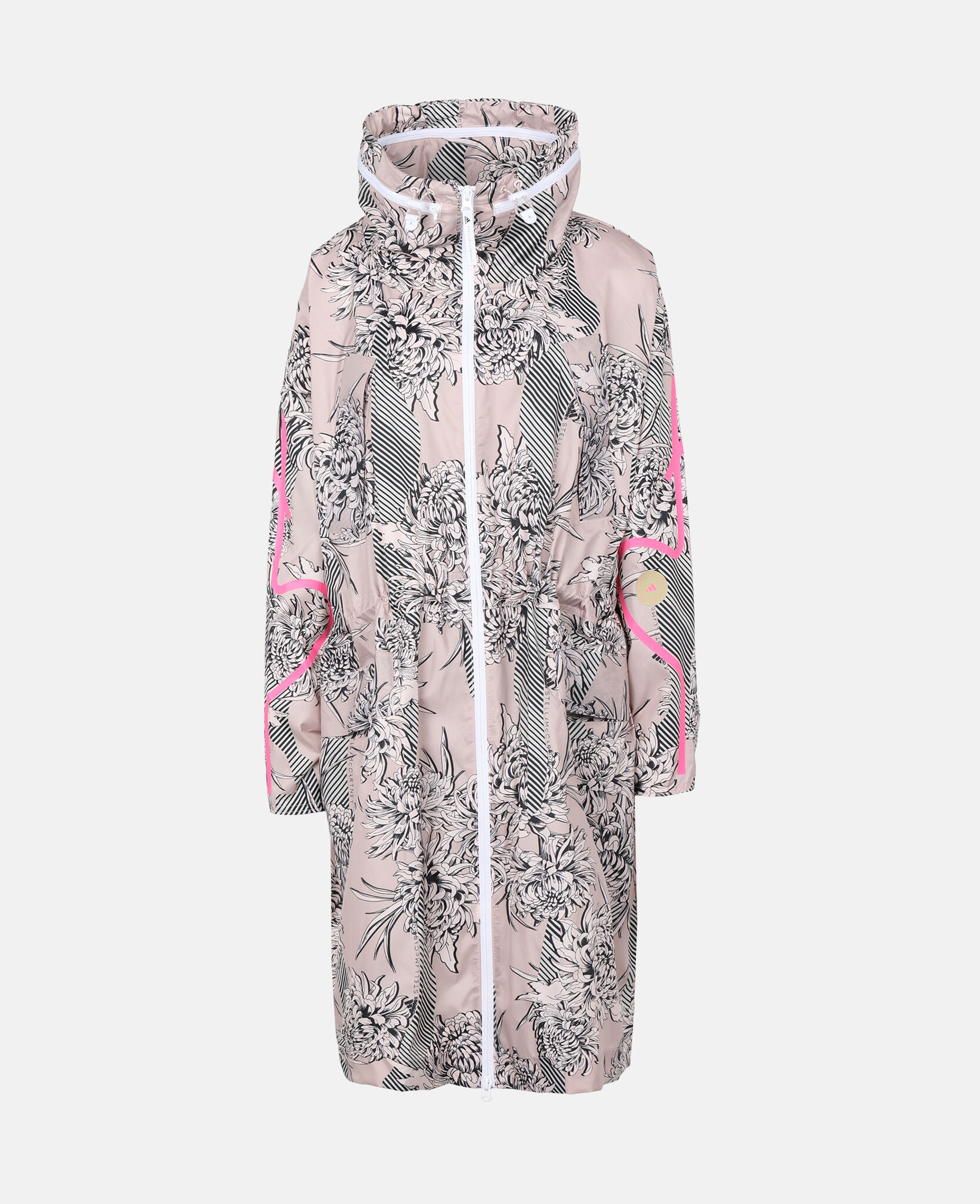 pink lightweight parka