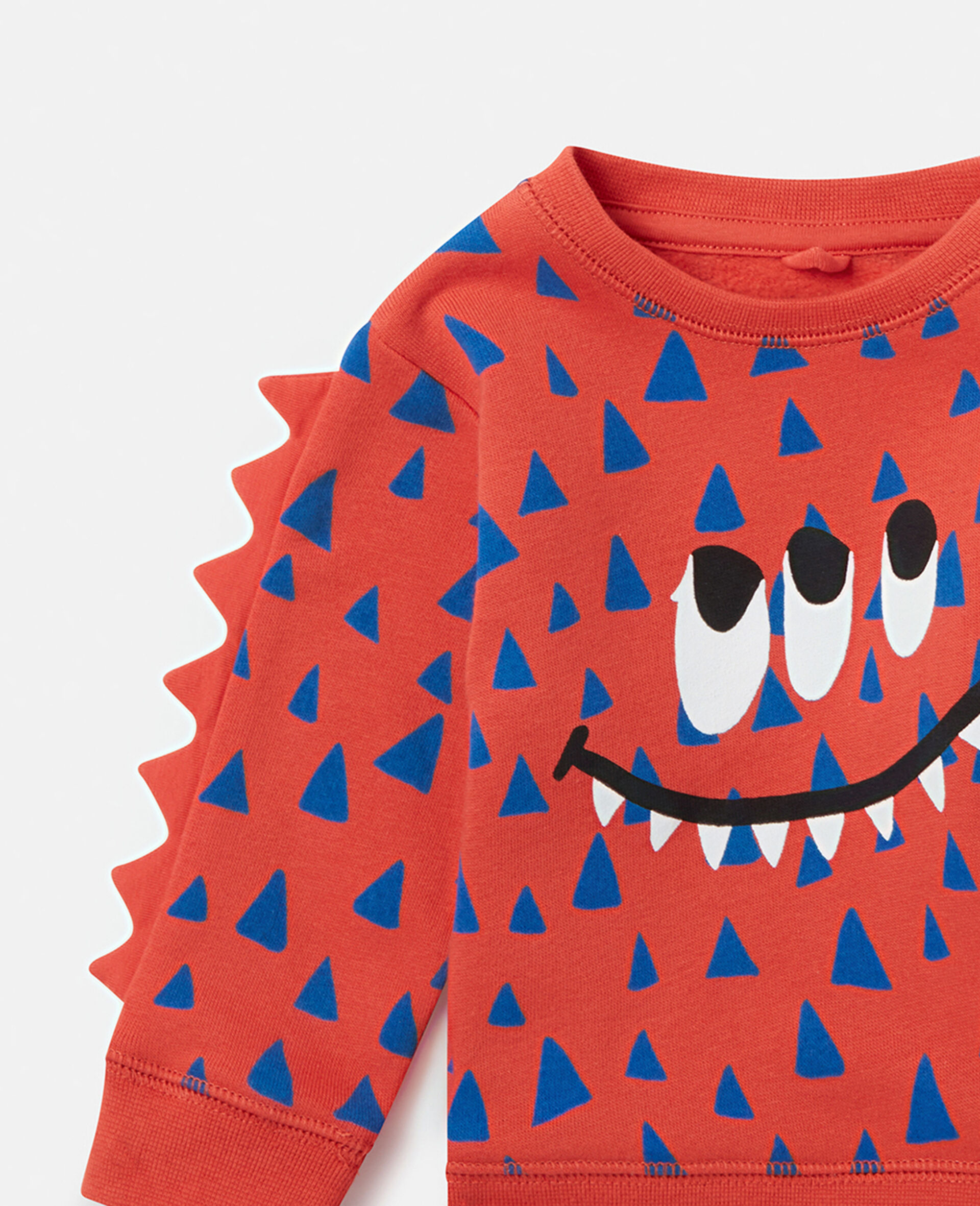 Monster Face Sweatshirt-Pink-large image number 1