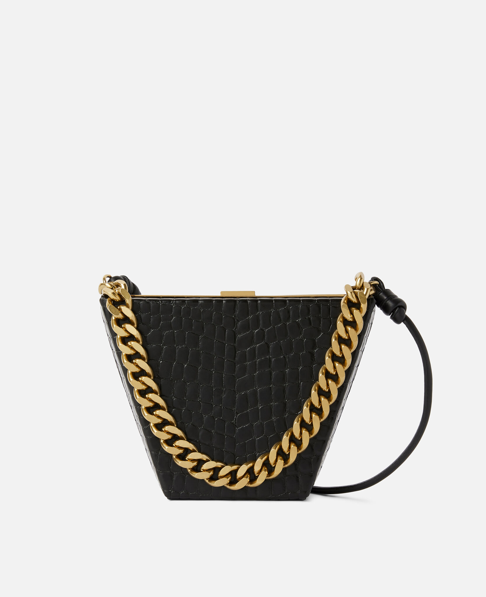 Handtasche schwarz goldkette Clearance