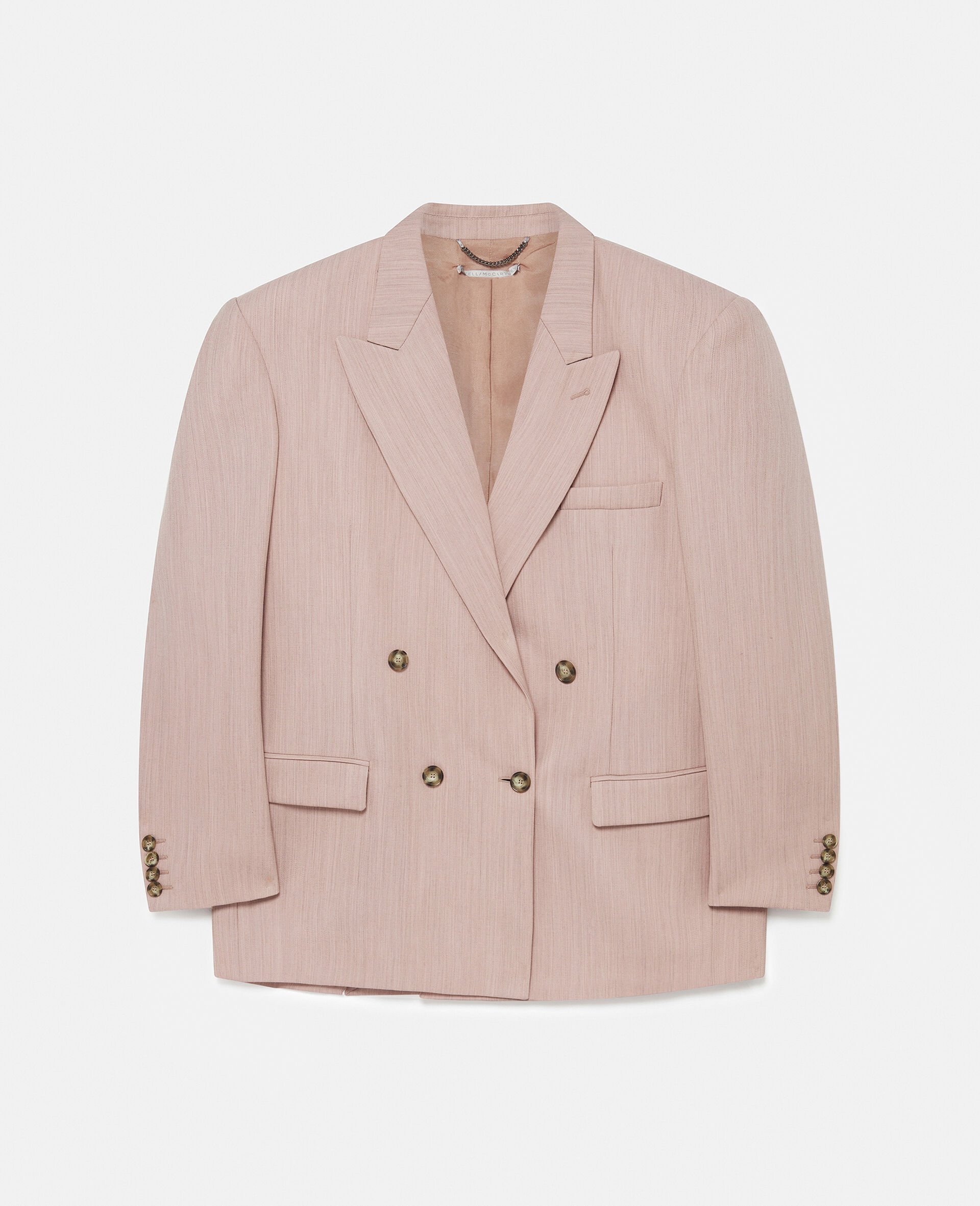 Blazer Doppiopetto Oversize-Rosa-large image number 0