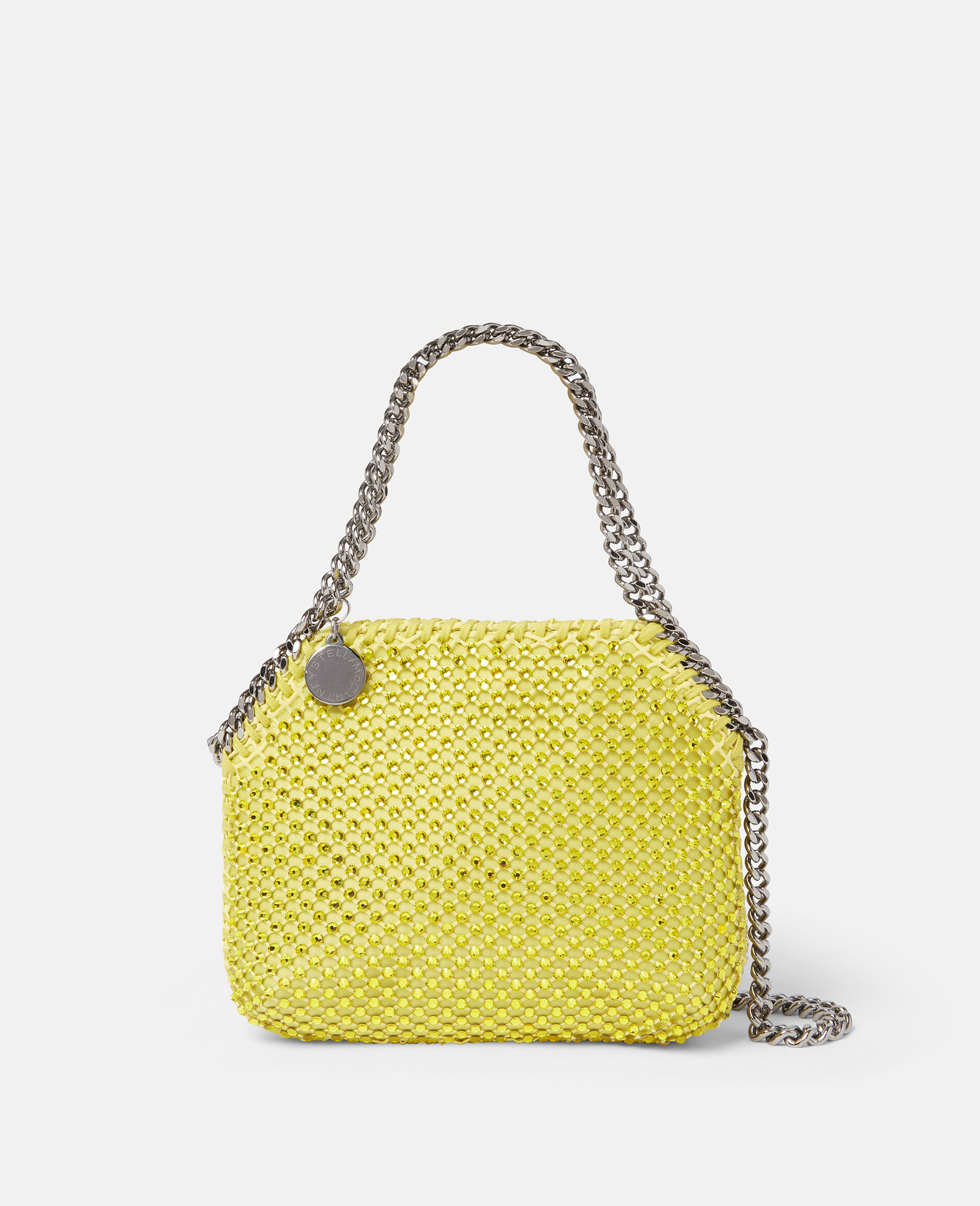 Falabella Mini-Tote Bag mit Kristall-Mesh-Grau-large image number 0