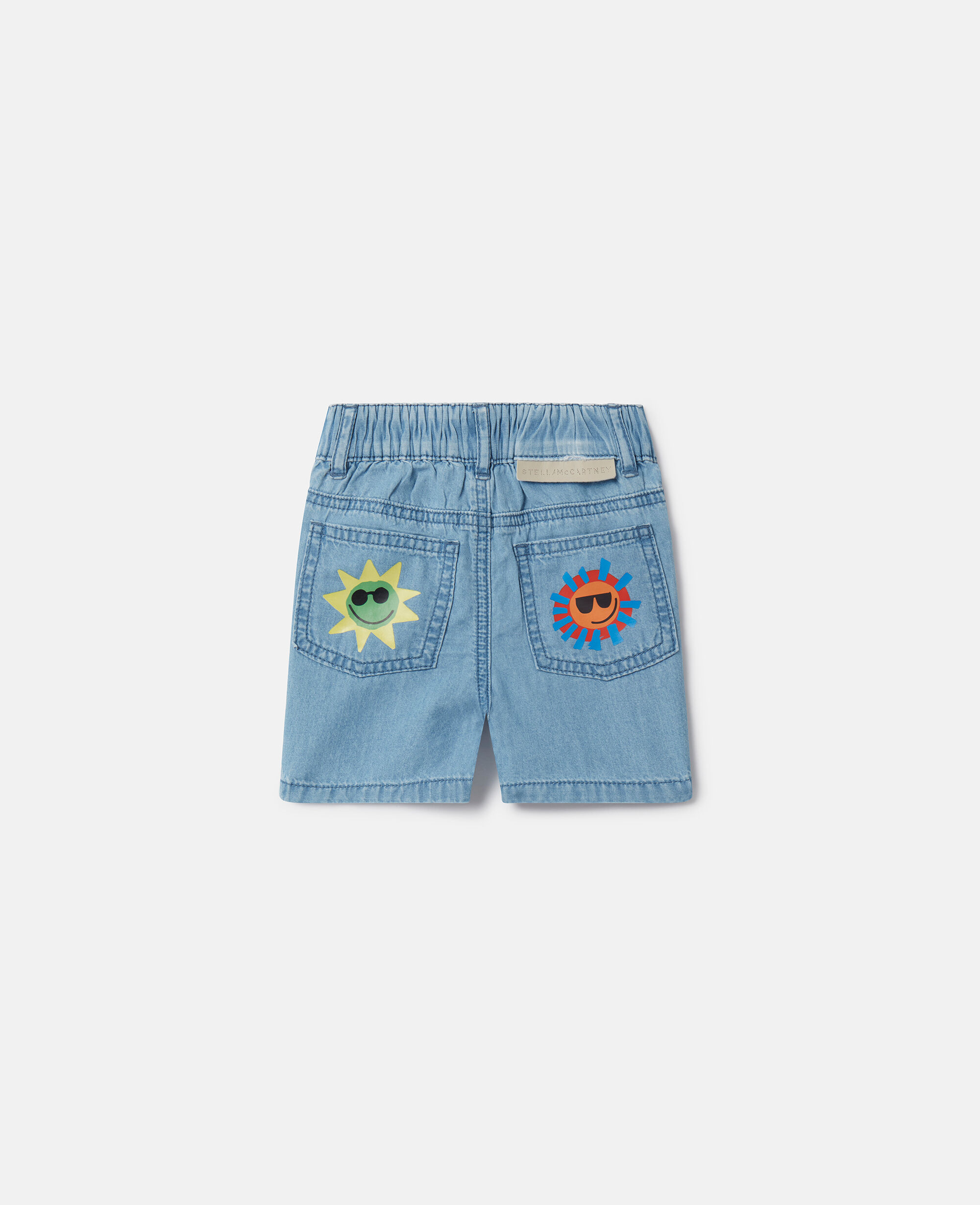 Stella McCartney Kids patch-detail cotton shorts - Red