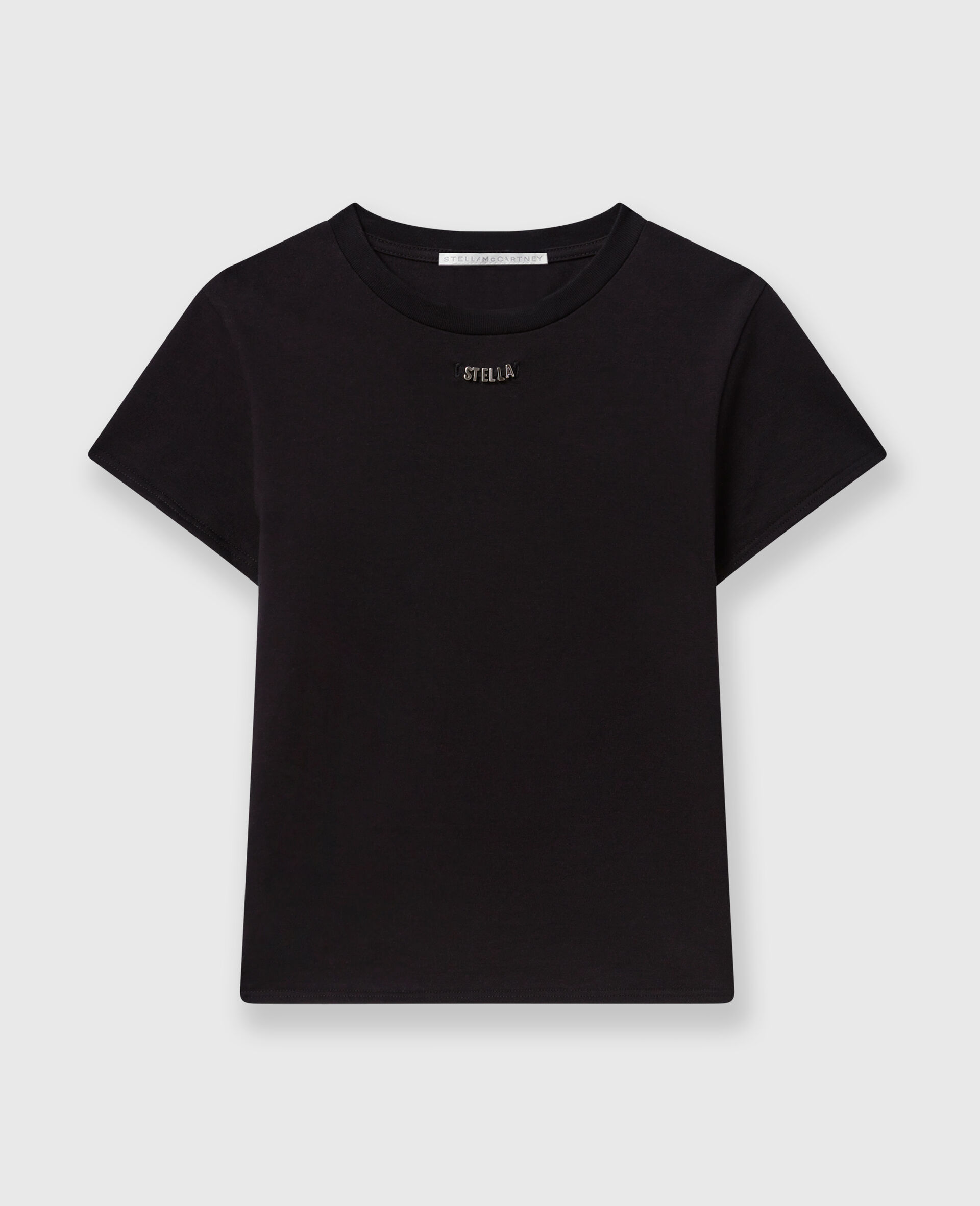 Logo Charm T-Shirt-Black-medium