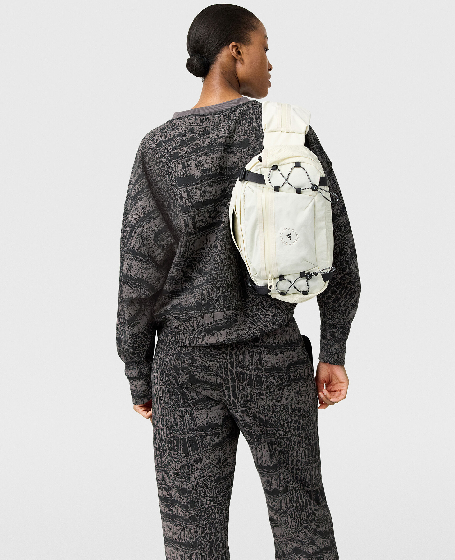 Felpa Girocollo con Stampa Grafica e Logo-Nero-large image number 3