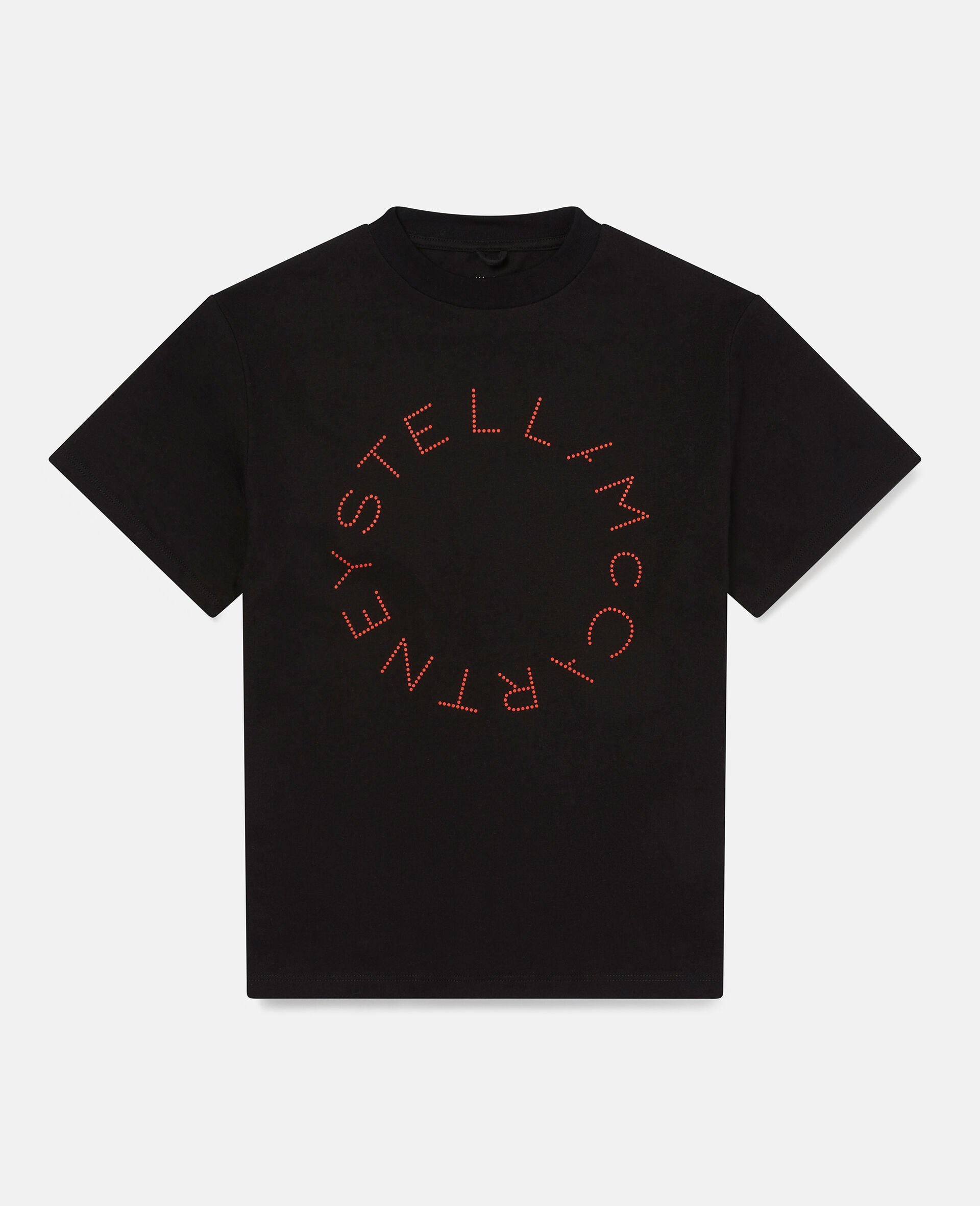 Stella Logo Cotton T‐Shirt-Black-large image number 0