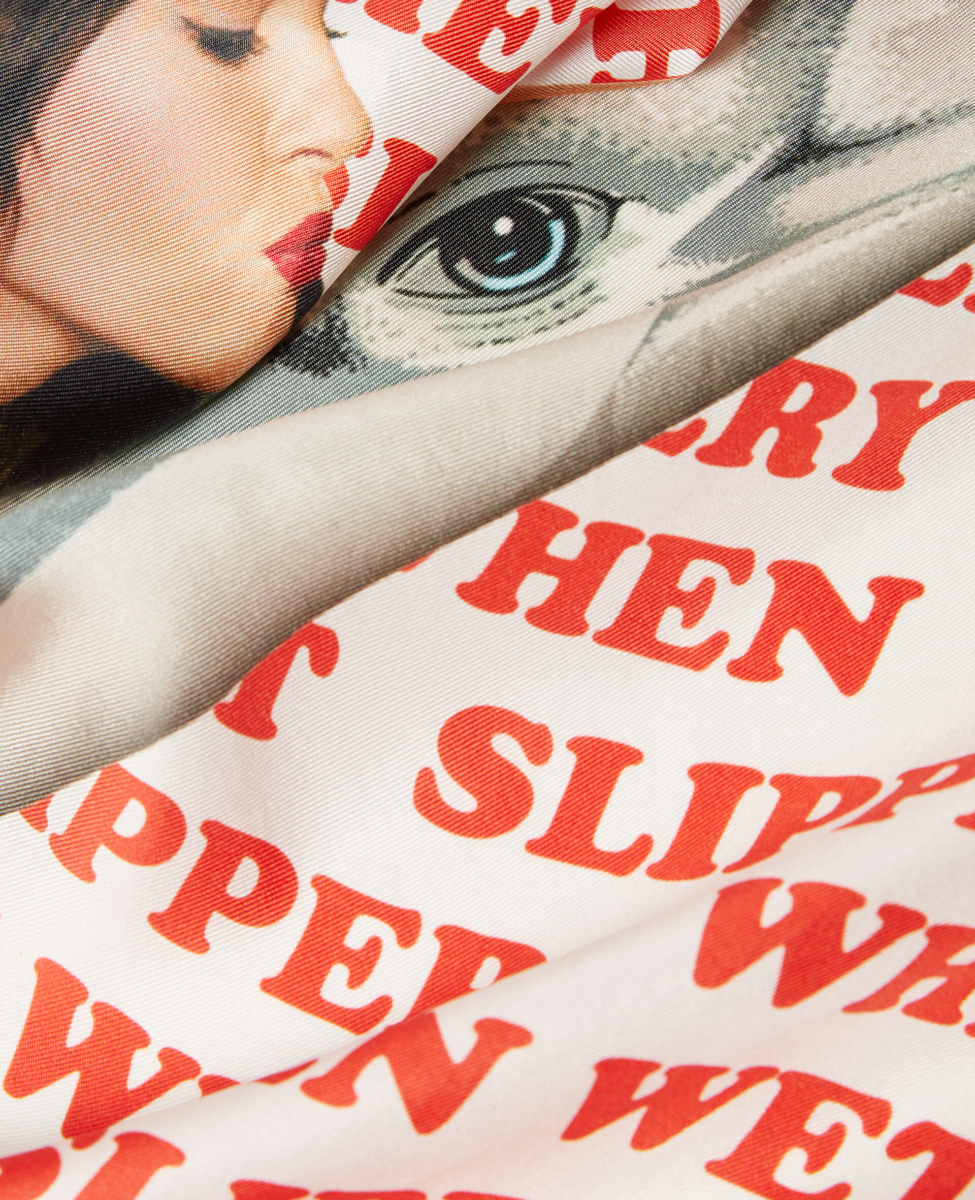 Jeff Koons Slippery When Wet Scarf-White-large image number 3