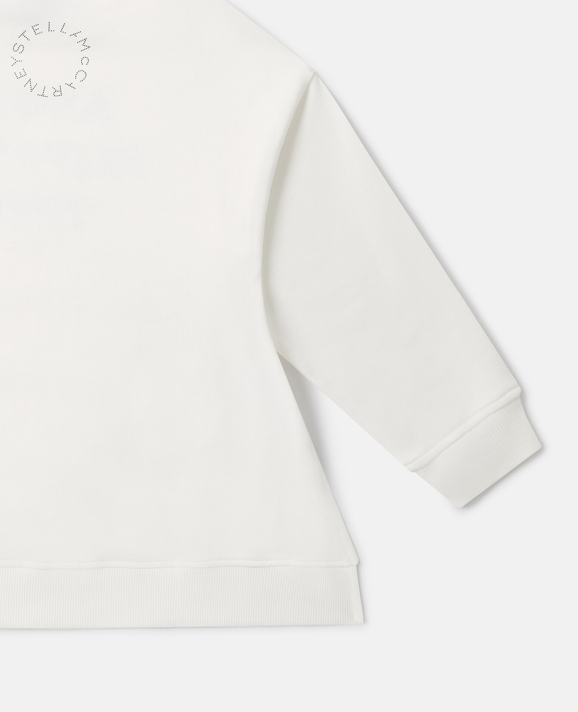 Slogan Print Sweatshirt  -White-large image number 3